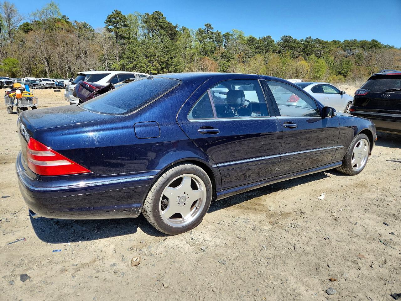 2002 Mercedes-benz S 55 Amg Blue vin: WDBNG73J72A229270