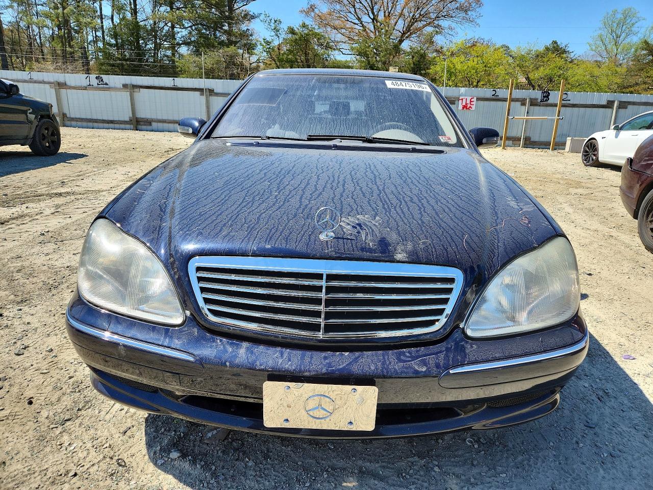 2002 Mercedes-benz S 55 Amg Blue vin: WDBNG73J72A229270