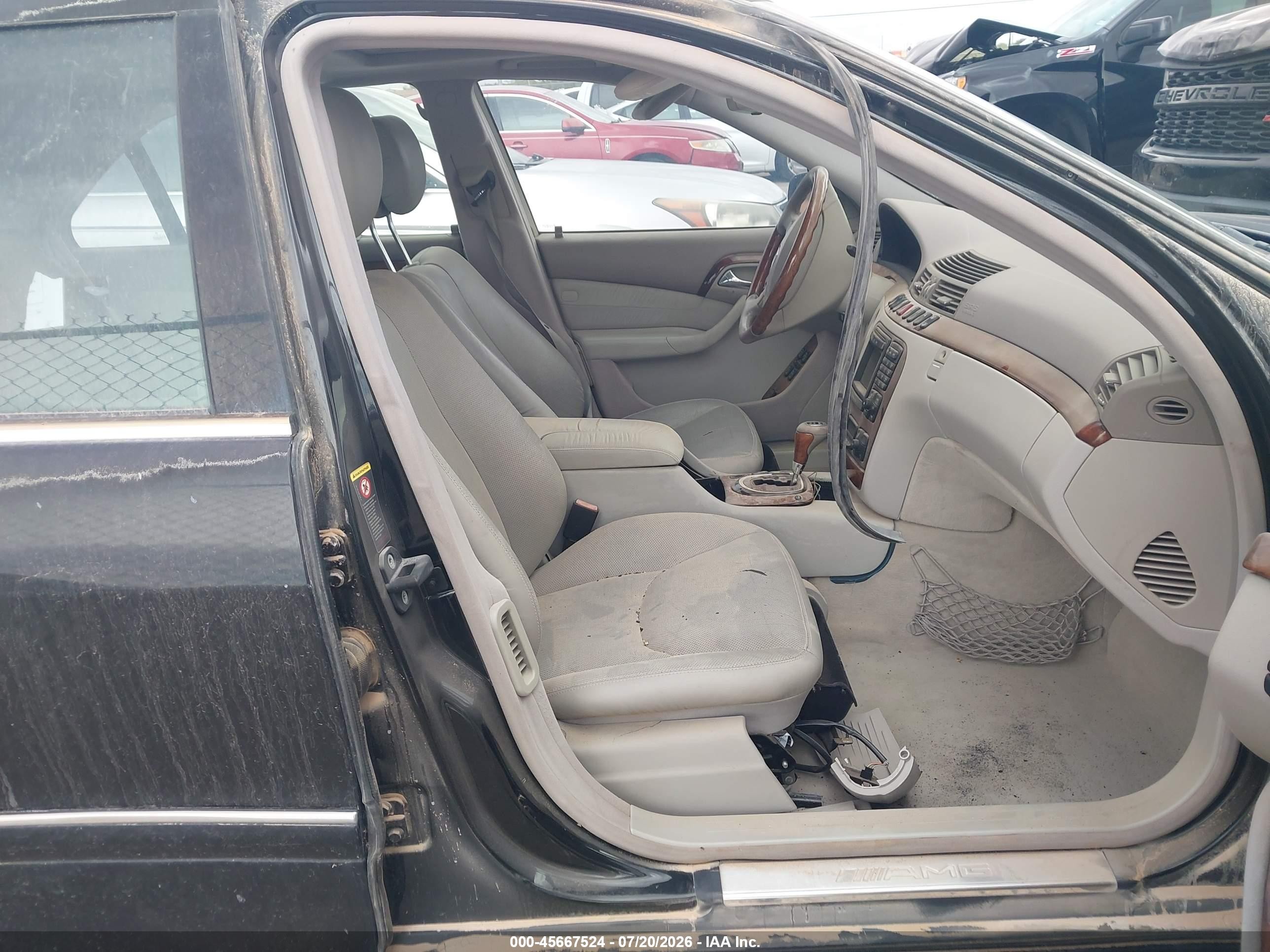 2002 Mercedes-benz S 55 Amg   Black vin: WDBNG73J82A264223
