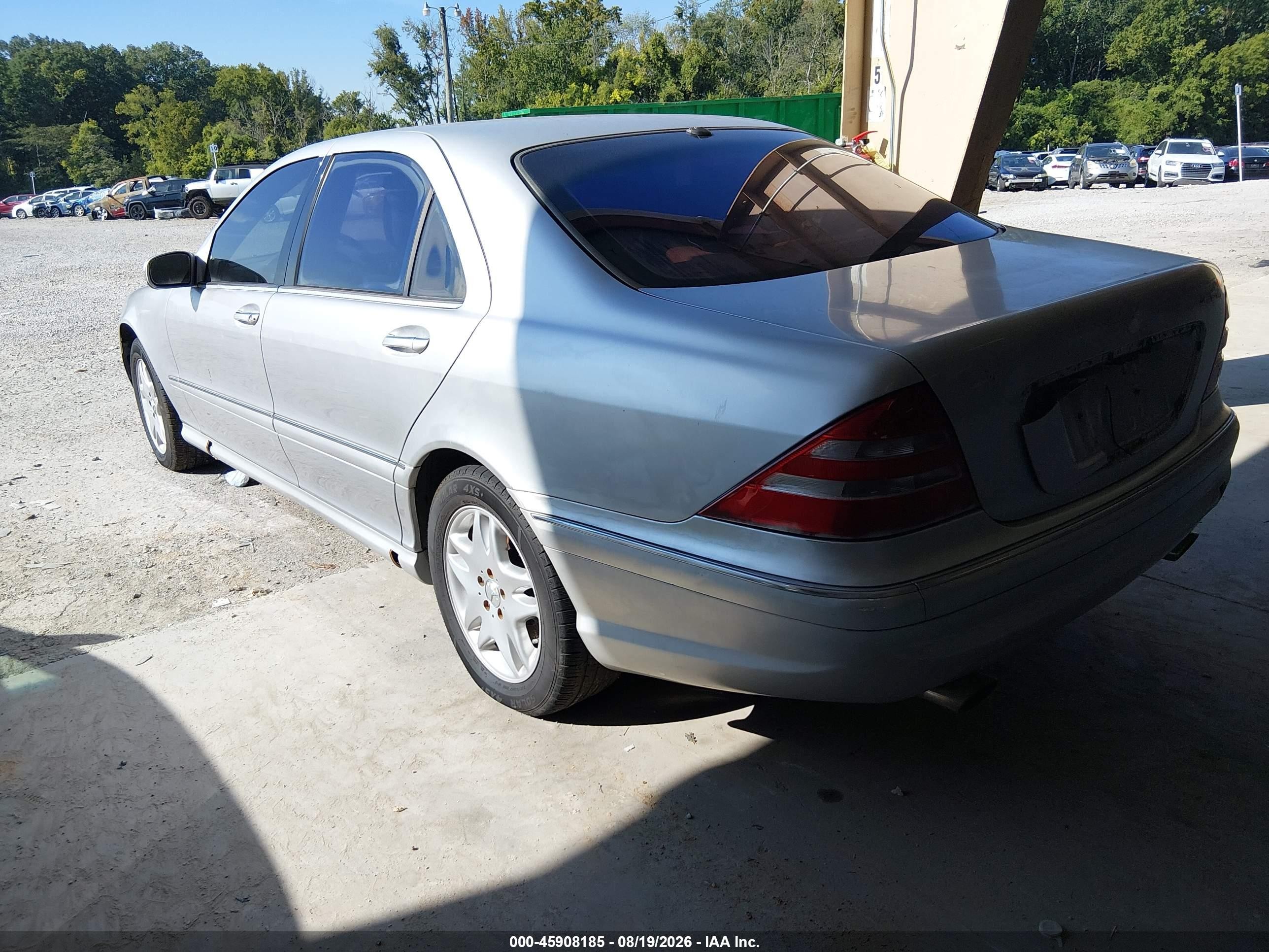 2002 Mercedes-benz S 55 Amg Silver vin: WDBNG73JX2A237184