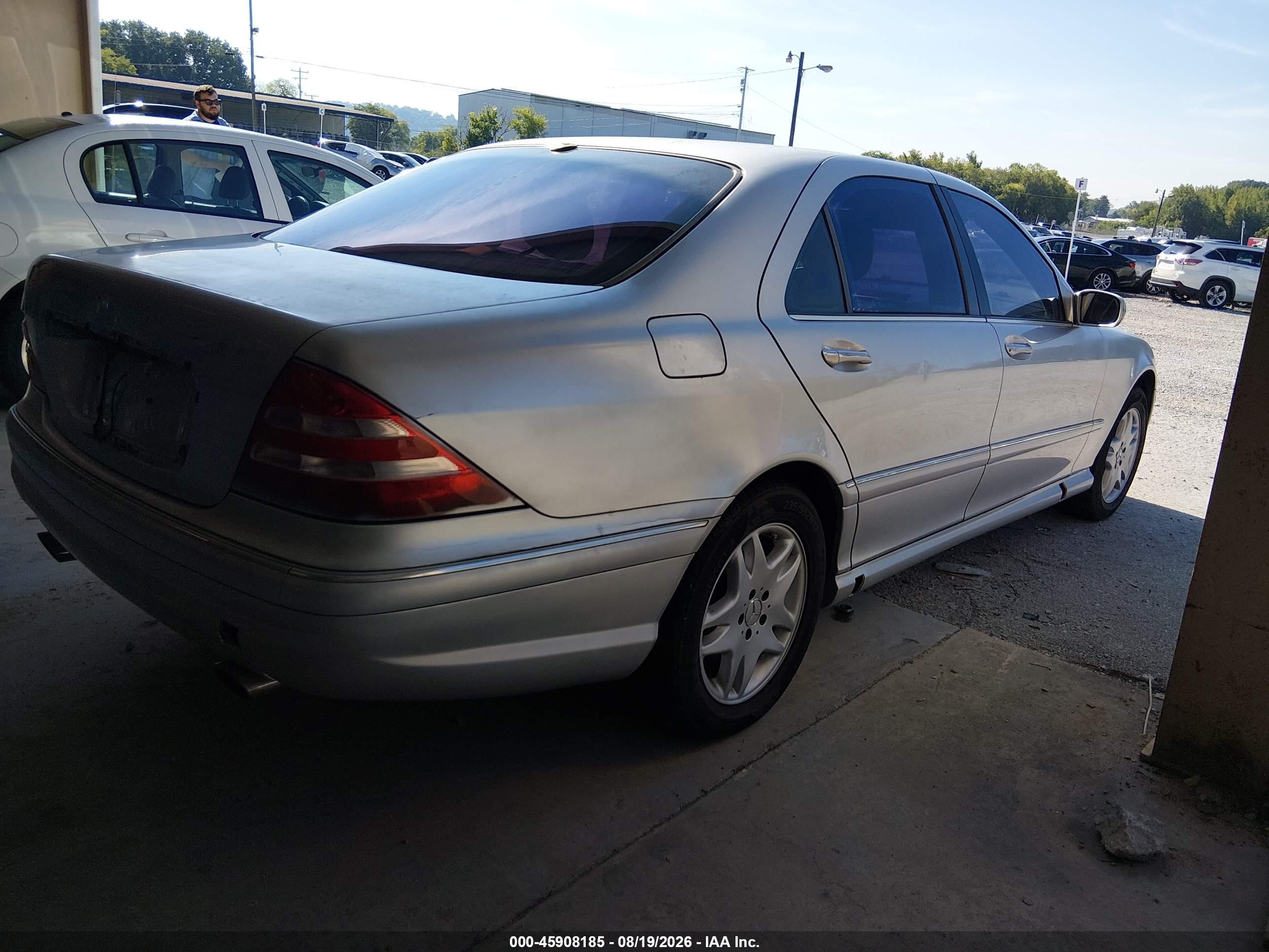 2002 Mercedes-benz S 55 Amg Silver vin: WDBNG73JX2A237184