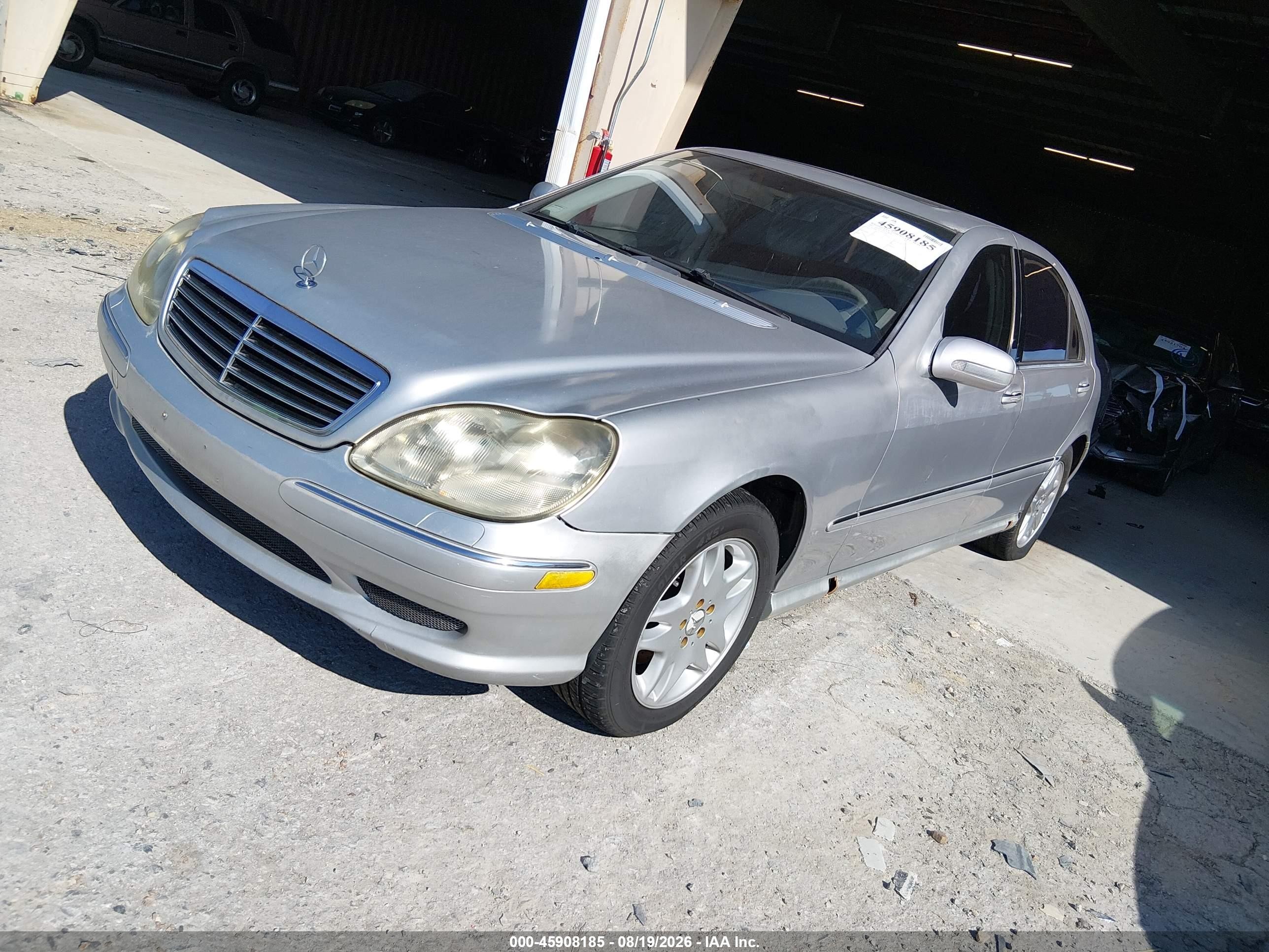 2002 Mercedes-benz S 55 Amg Silver vin: WDBNG73JX2A237184