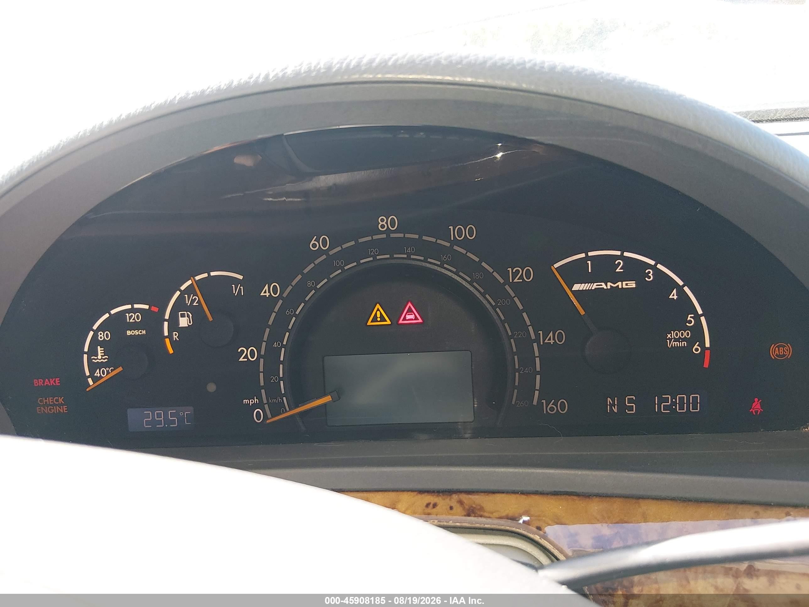 2002 Mercedes-benz S 55 Amg Silver vin: WDBNG73JX2A237184