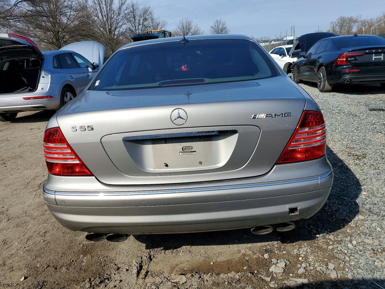2004 Mercedes-benz S 55 Amg Silver vin: WDBNG74J04A398922