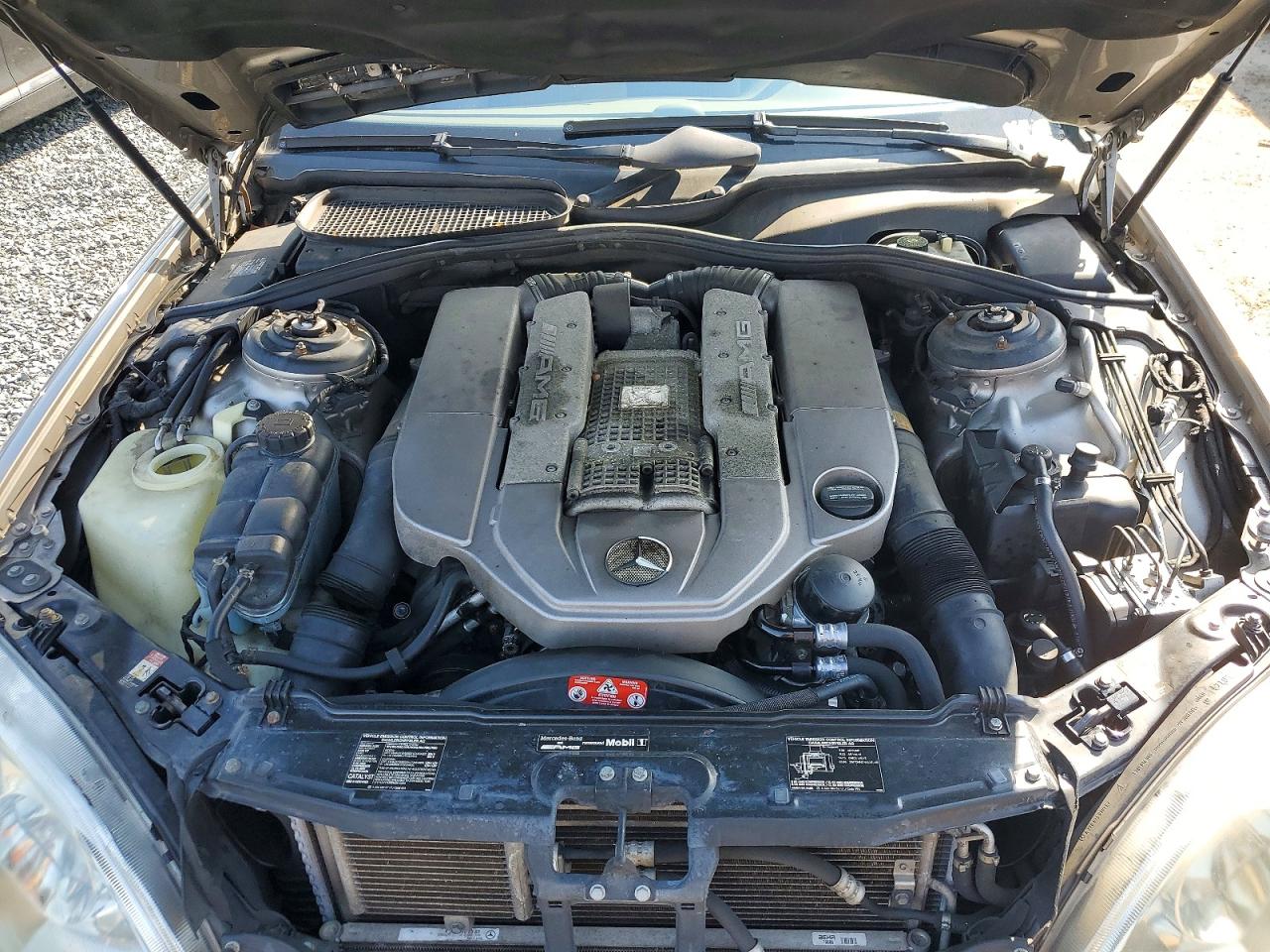2004 Mercedes-benz S 55 Amg Silver vin: WDBNG74J04A398922