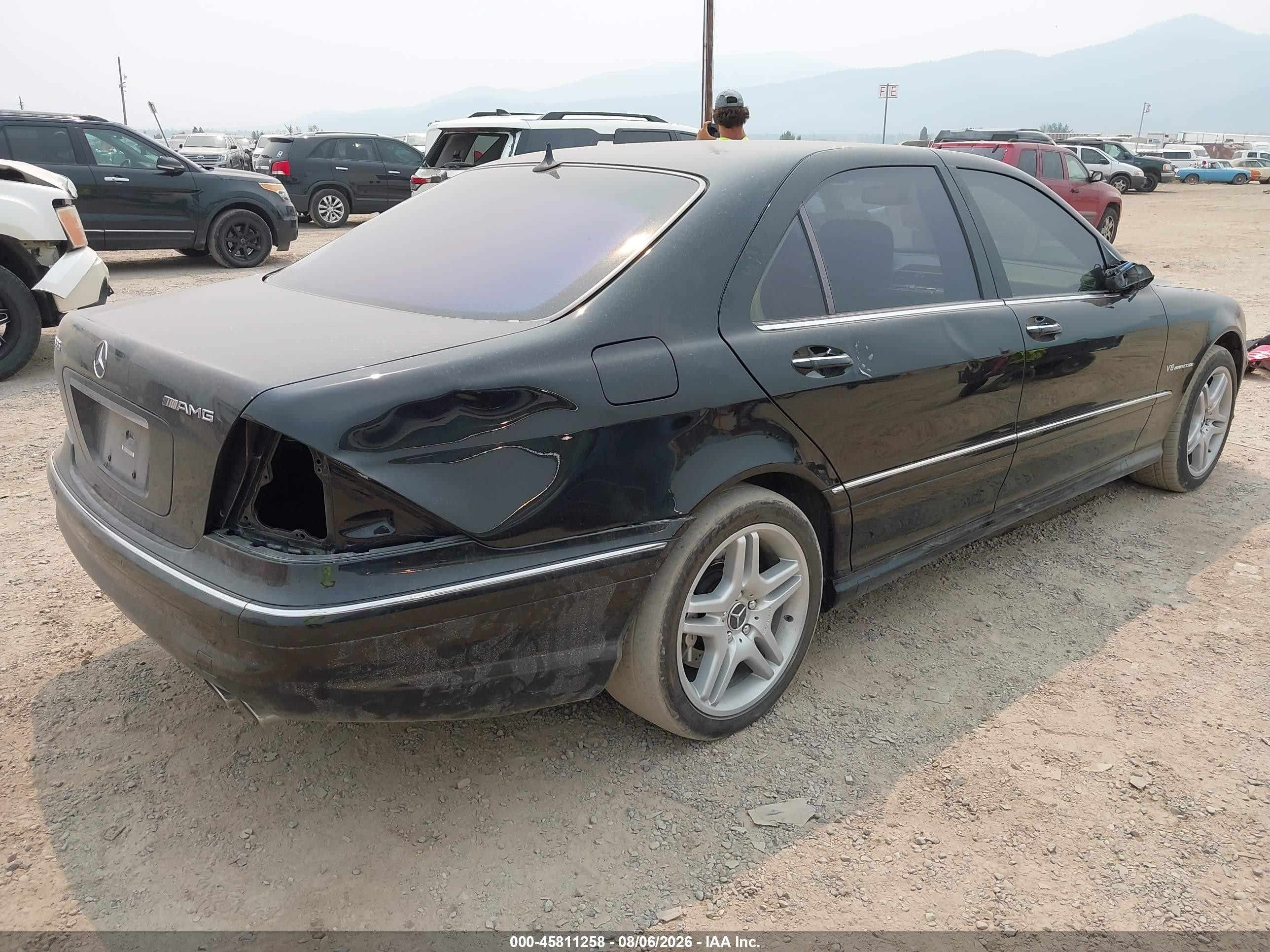 2005 Mercedes-benz S 55 Amg   Черный vin: WDBNG74J05A453175