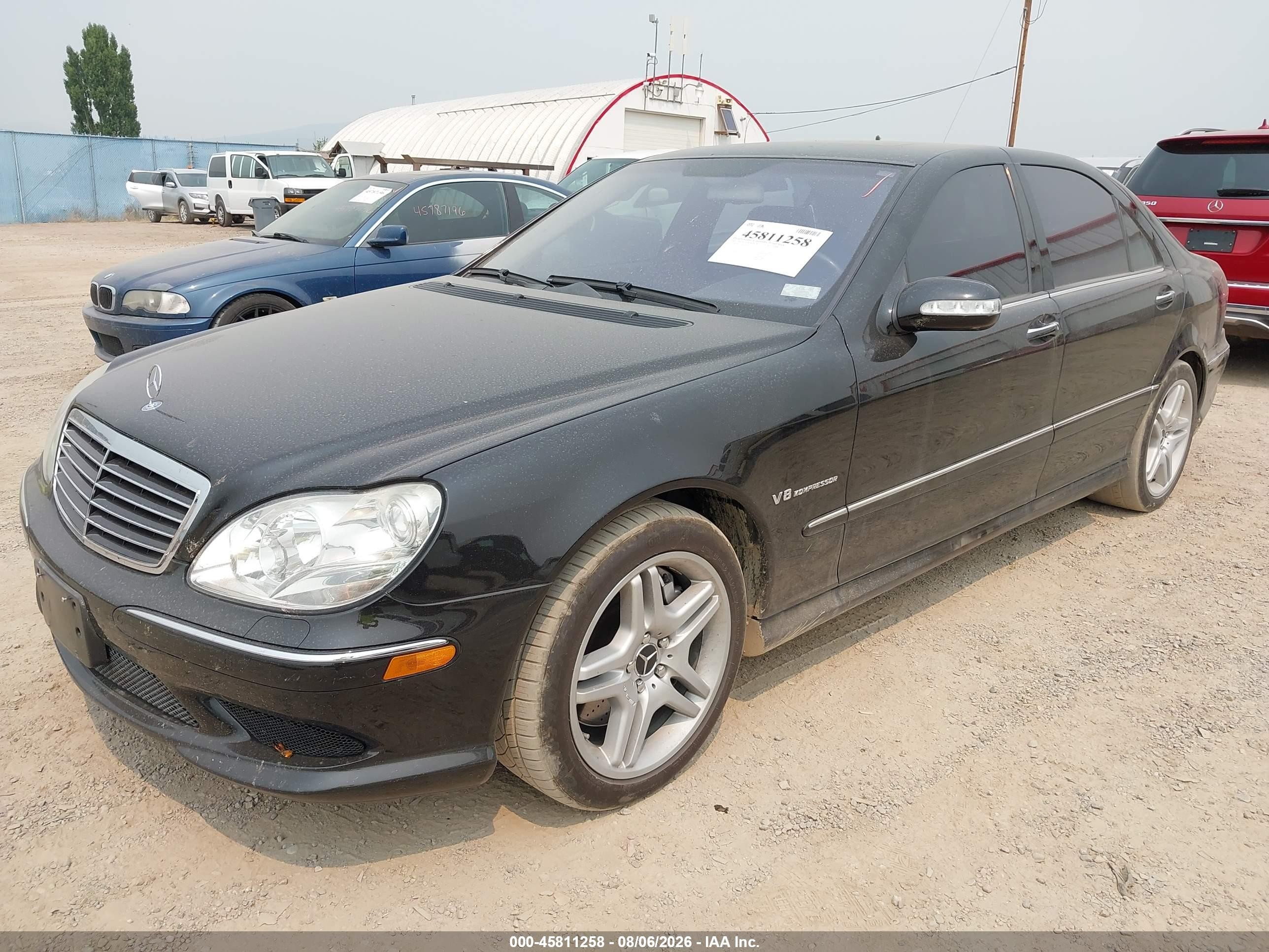 2005 Mercedes-benz S 55 Amg   Черный vin: WDBNG74J05A453175