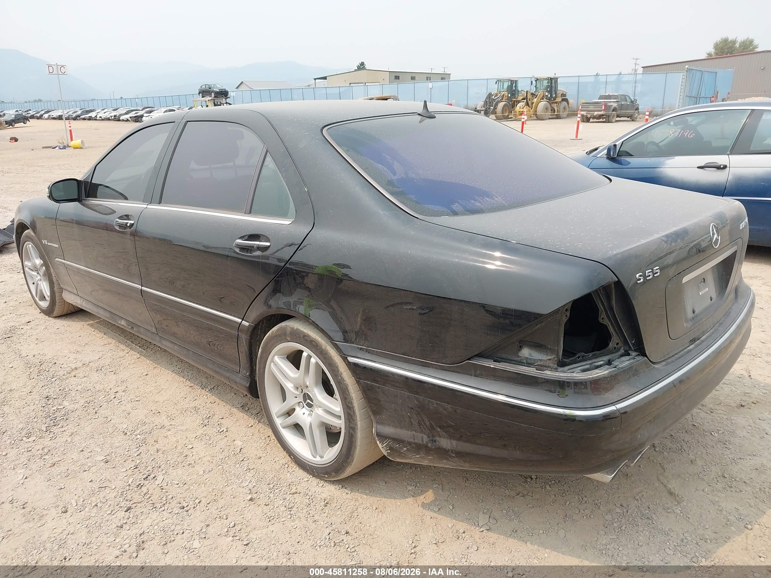 2005 Mercedes-benz S 55 Amg   Черный vin: WDBNG74J05A453175