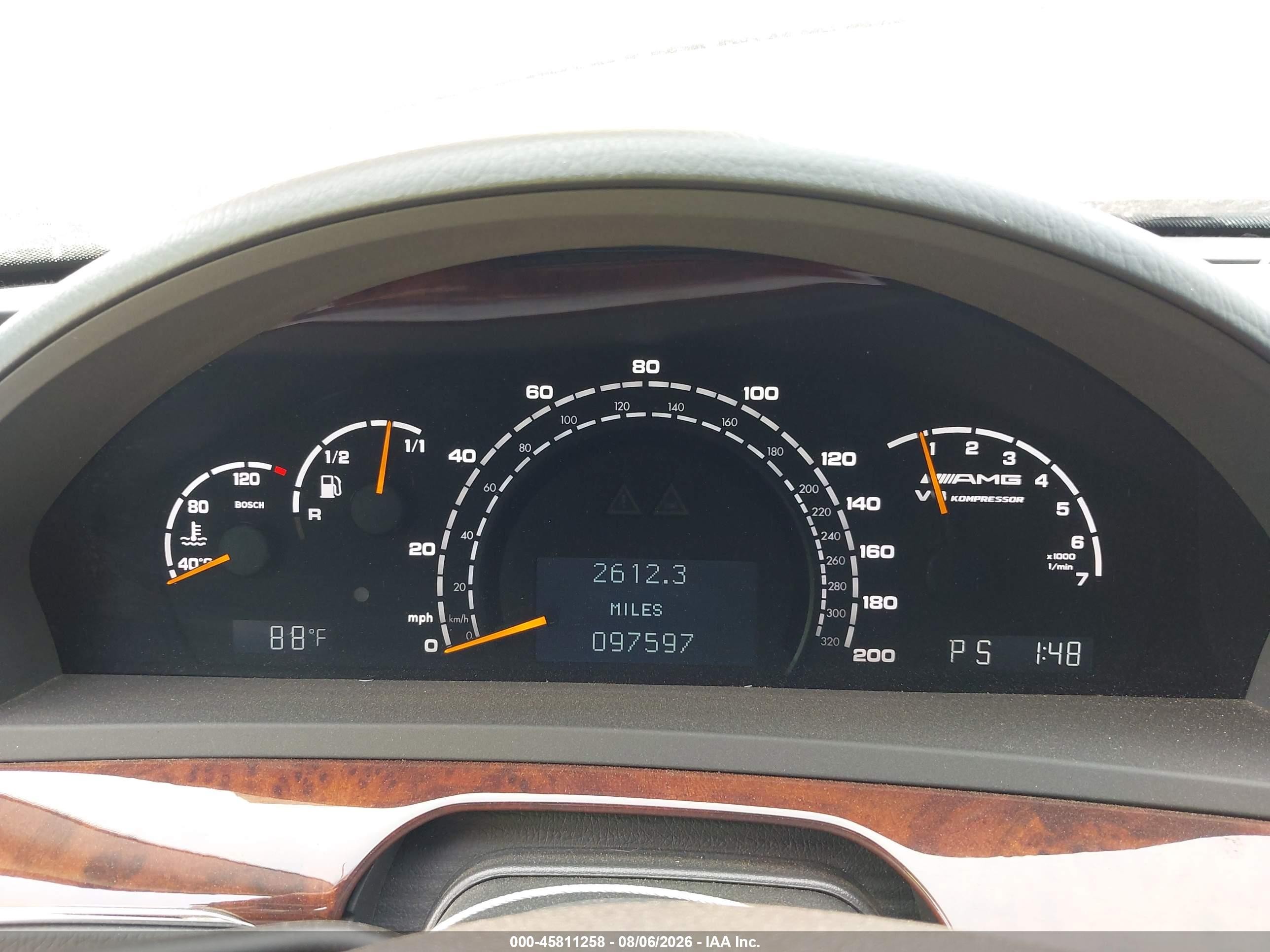 2005 Mercedes-benz S 55 Amg   Черный vin: WDBNG74J05A453175