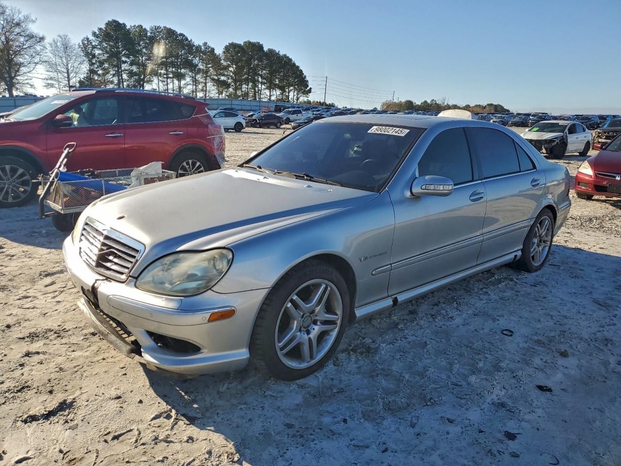 2003 Mercedes-benz S 55 Amg Silver vin: WDBNG74J13A369850