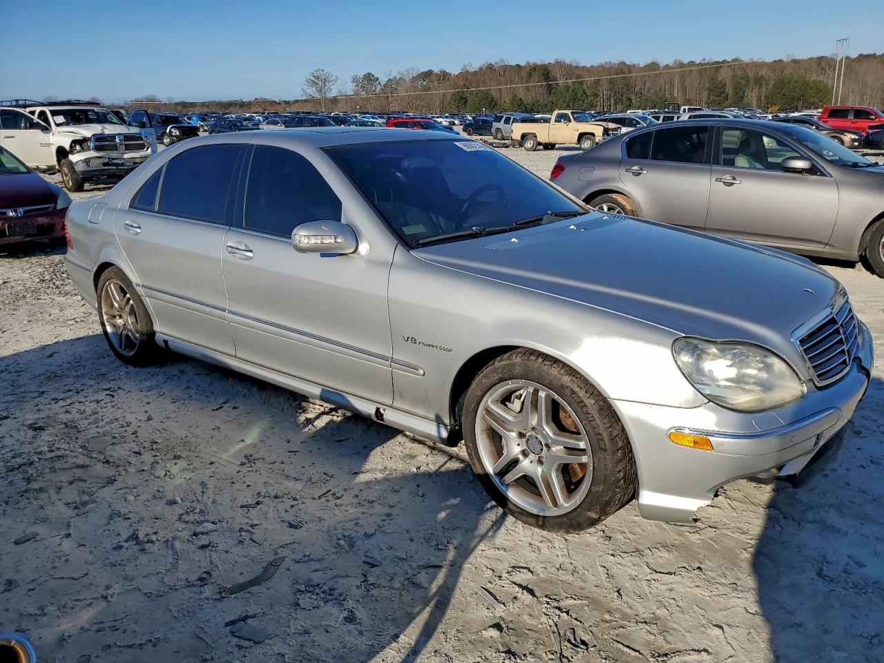 2003 Mercedes-benz S 55 Amg Silver vin: WDBNG74J13A369850