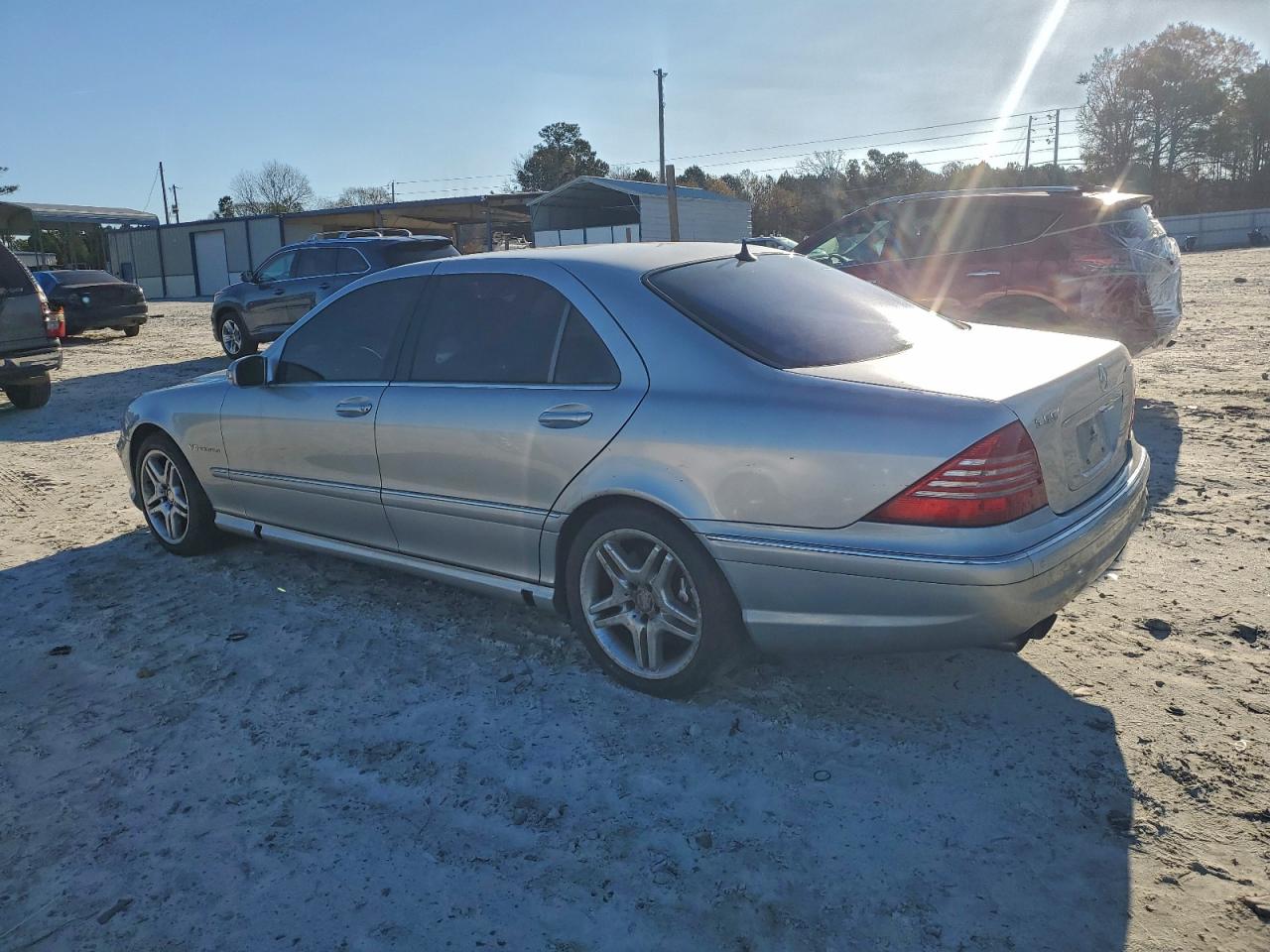2003 Mercedes-benz S 55 Amg Silver vin: WDBNG74J13A369850