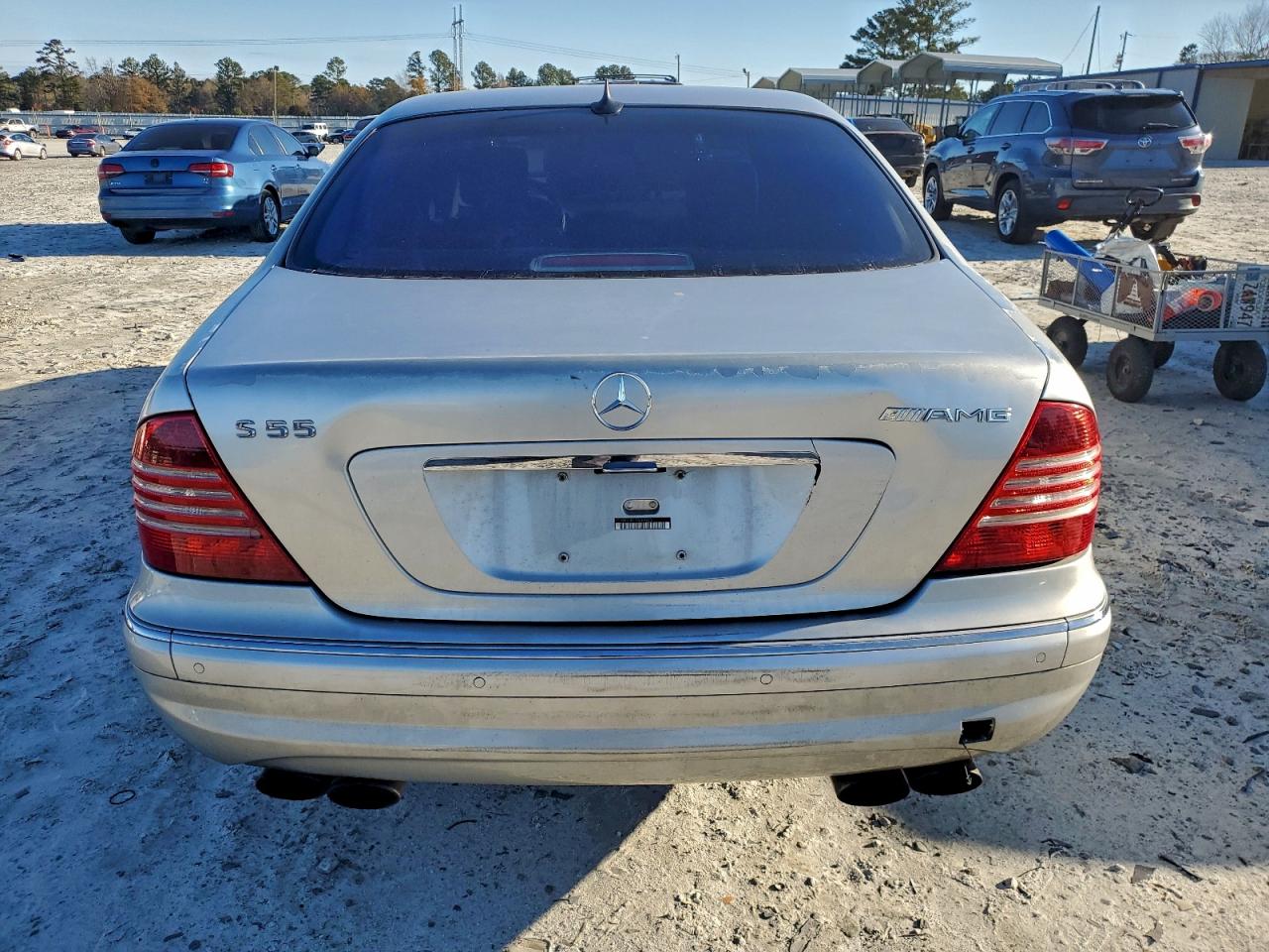 2003 Mercedes-benz S 55 Amg Silver vin: WDBNG74J13A369850