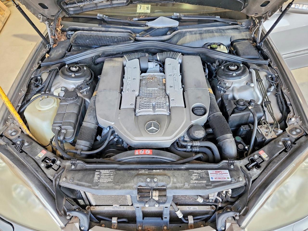 2005 Mercedes-benz S 55 Amg Silver vin: WDBNG74J25A450309