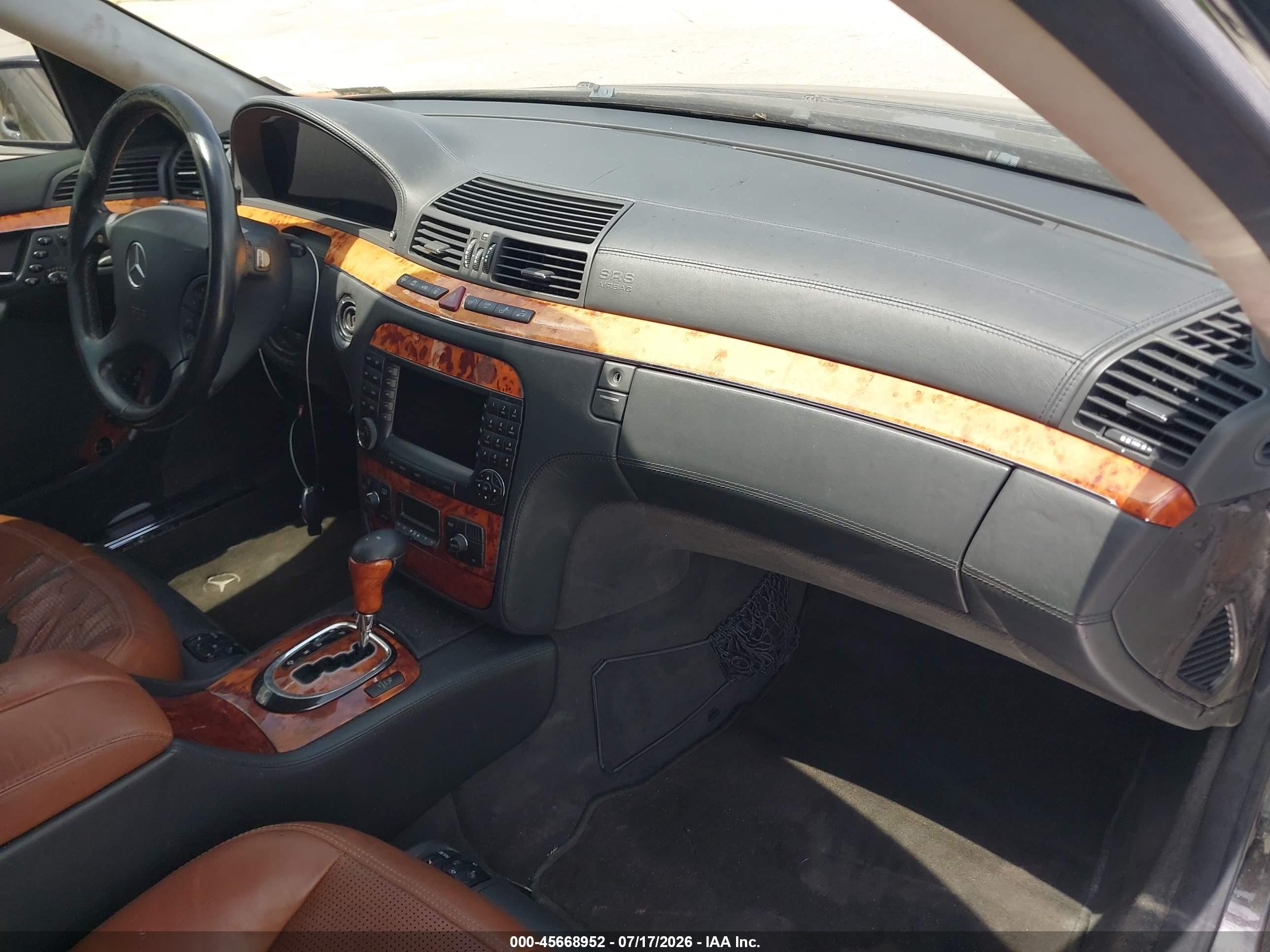 2005 Mercedes-benz S 55 Amg   Черный vin: WDBNG74J55A448361