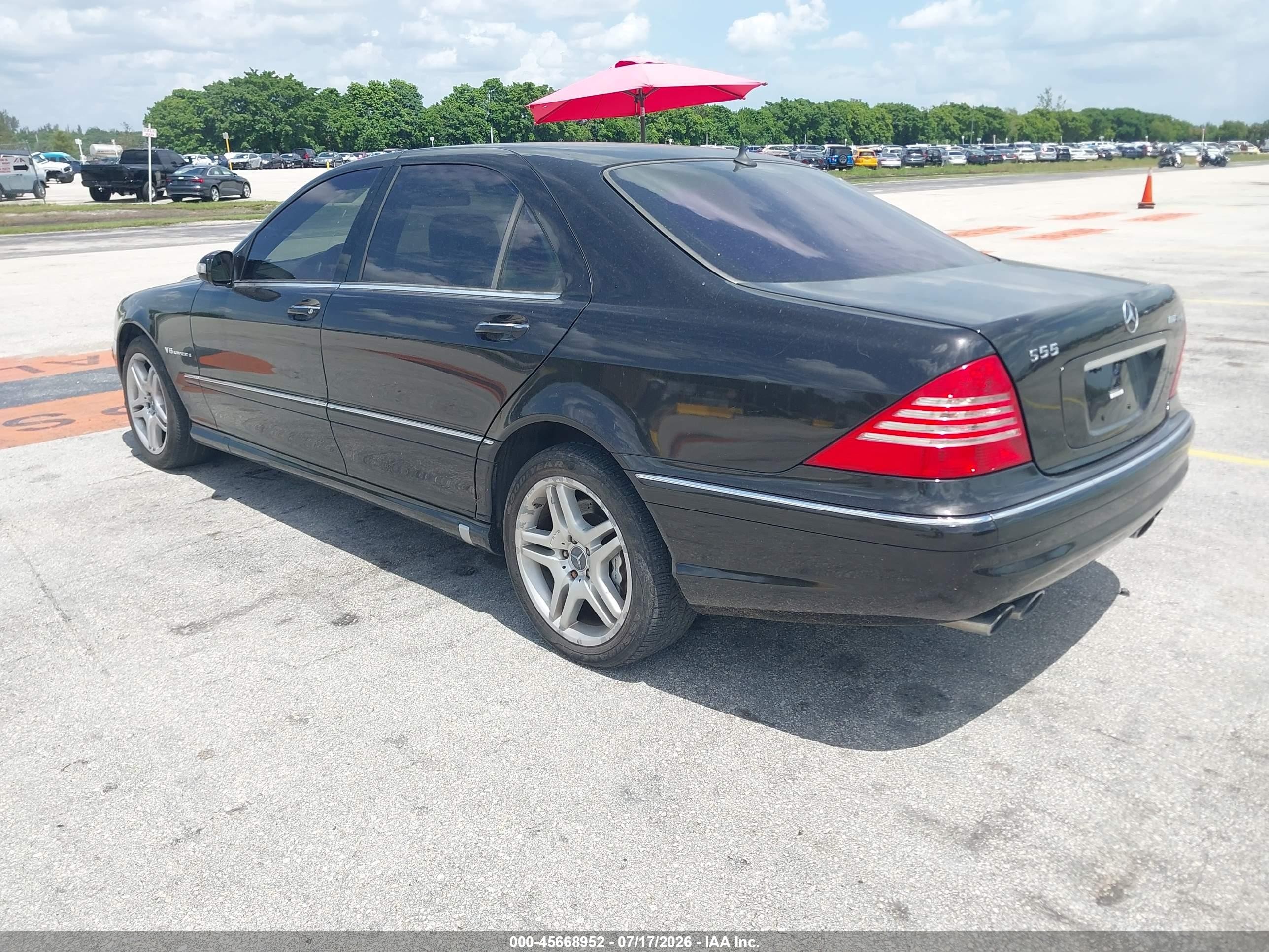 2005 Mercedes-benz S 55 Amg   Черный vin: WDBNG74J55A448361