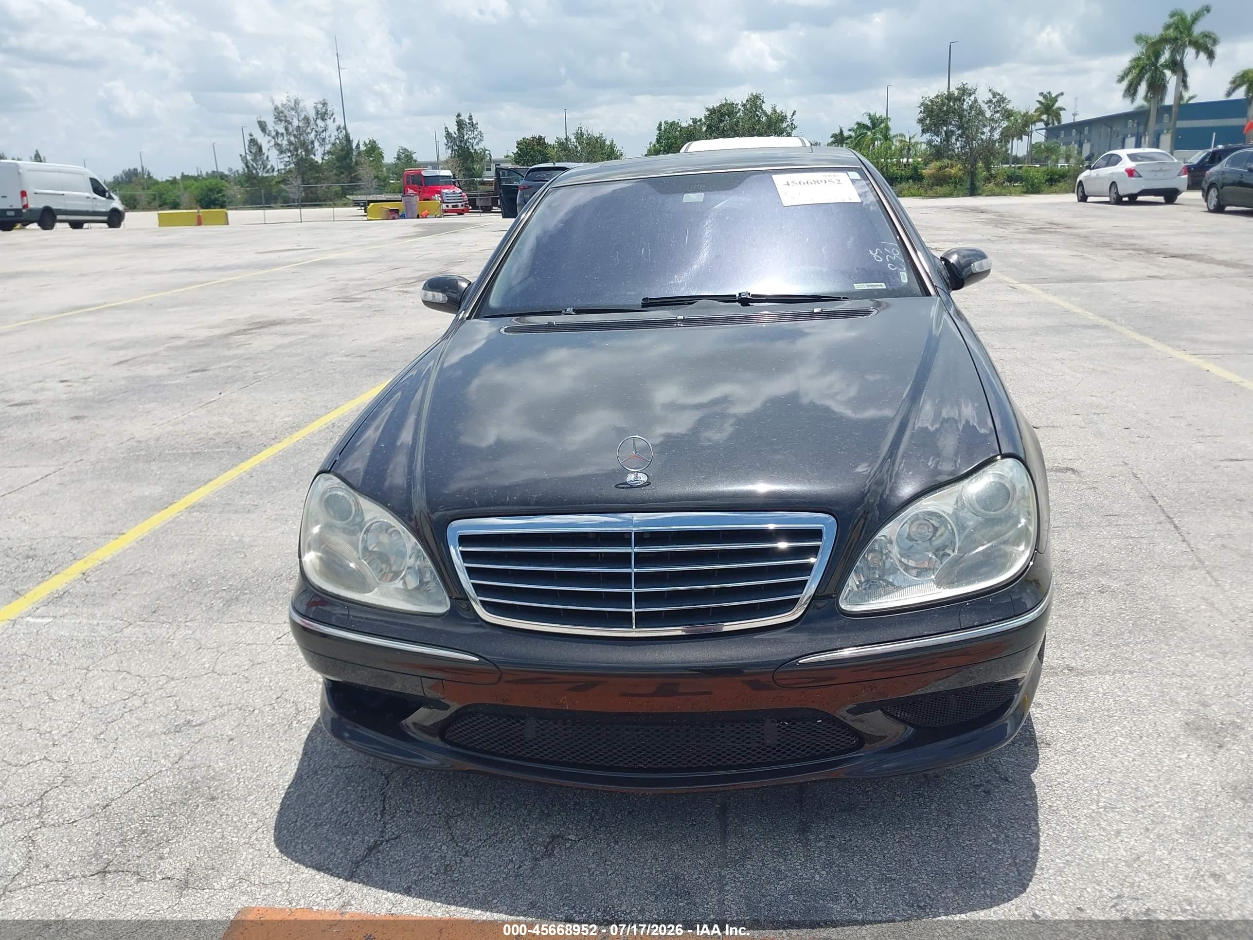 2005 Mercedes-benz S 55 Amg   Черный vin: WDBNG74J55A448361