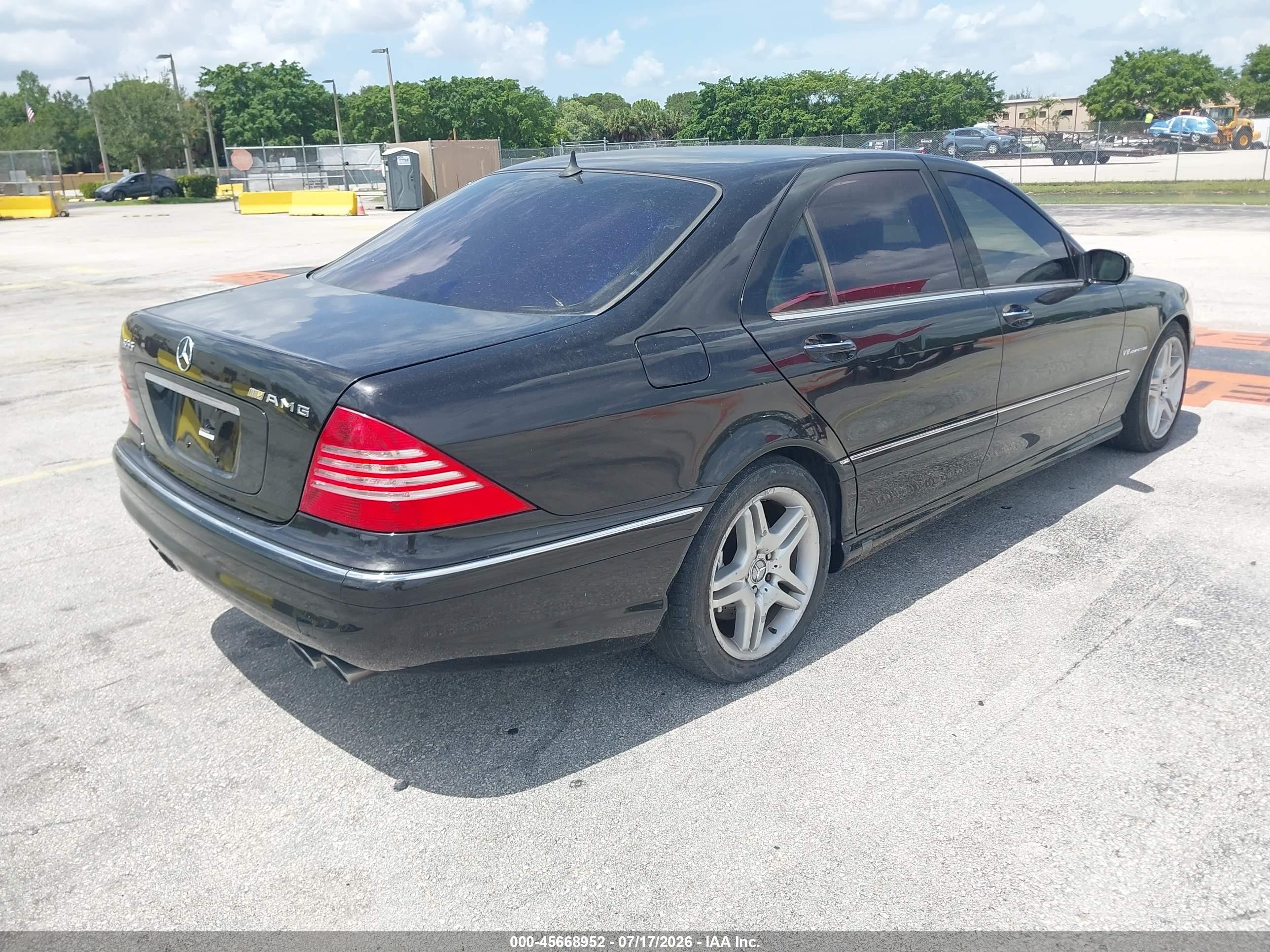 2005 Mercedes-benz S 55 Amg   Черный vin: WDBNG74J55A448361