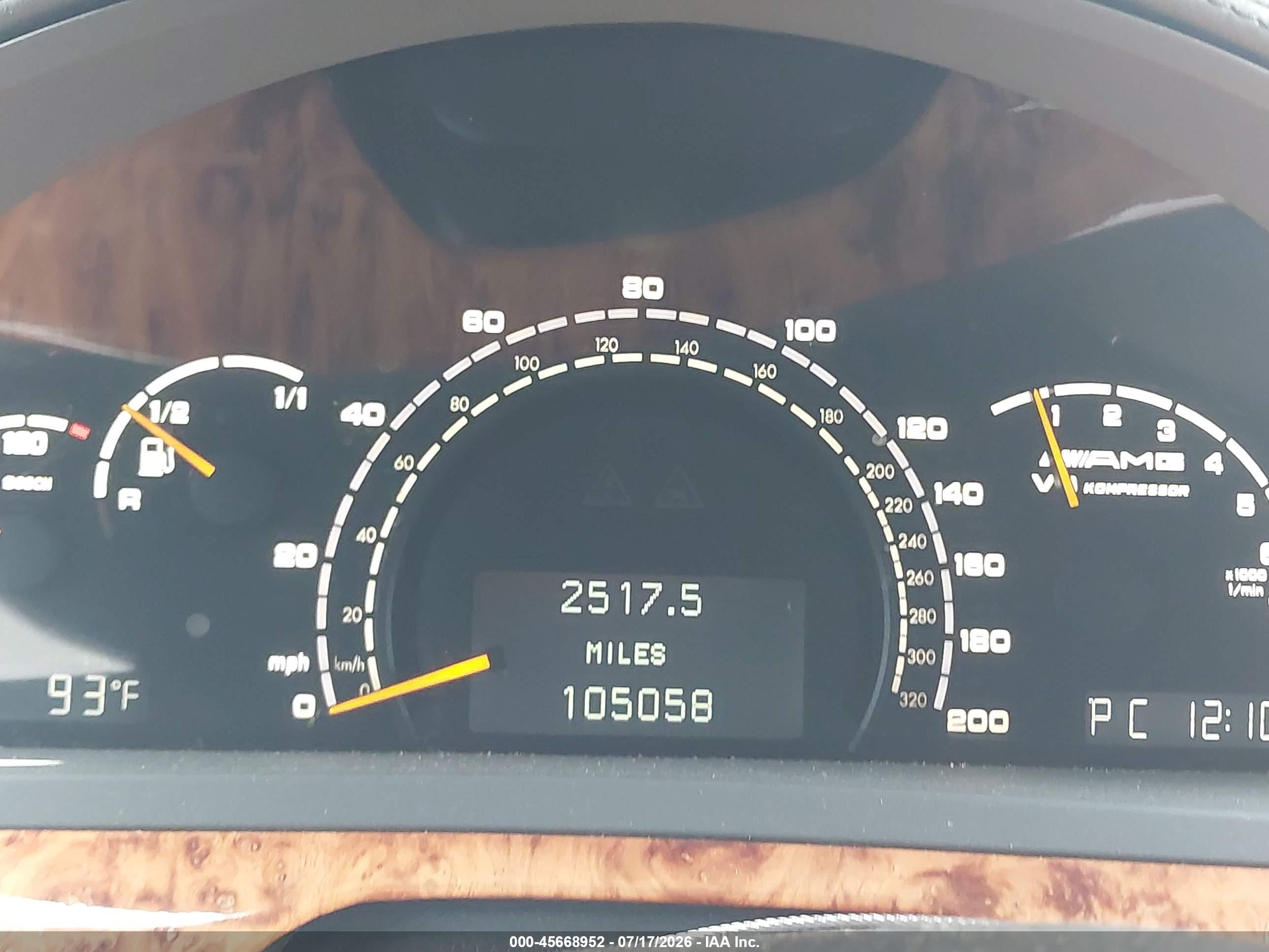 2005 Mercedes-benz S 55 Amg   Черный vin: WDBNG74J55A448361