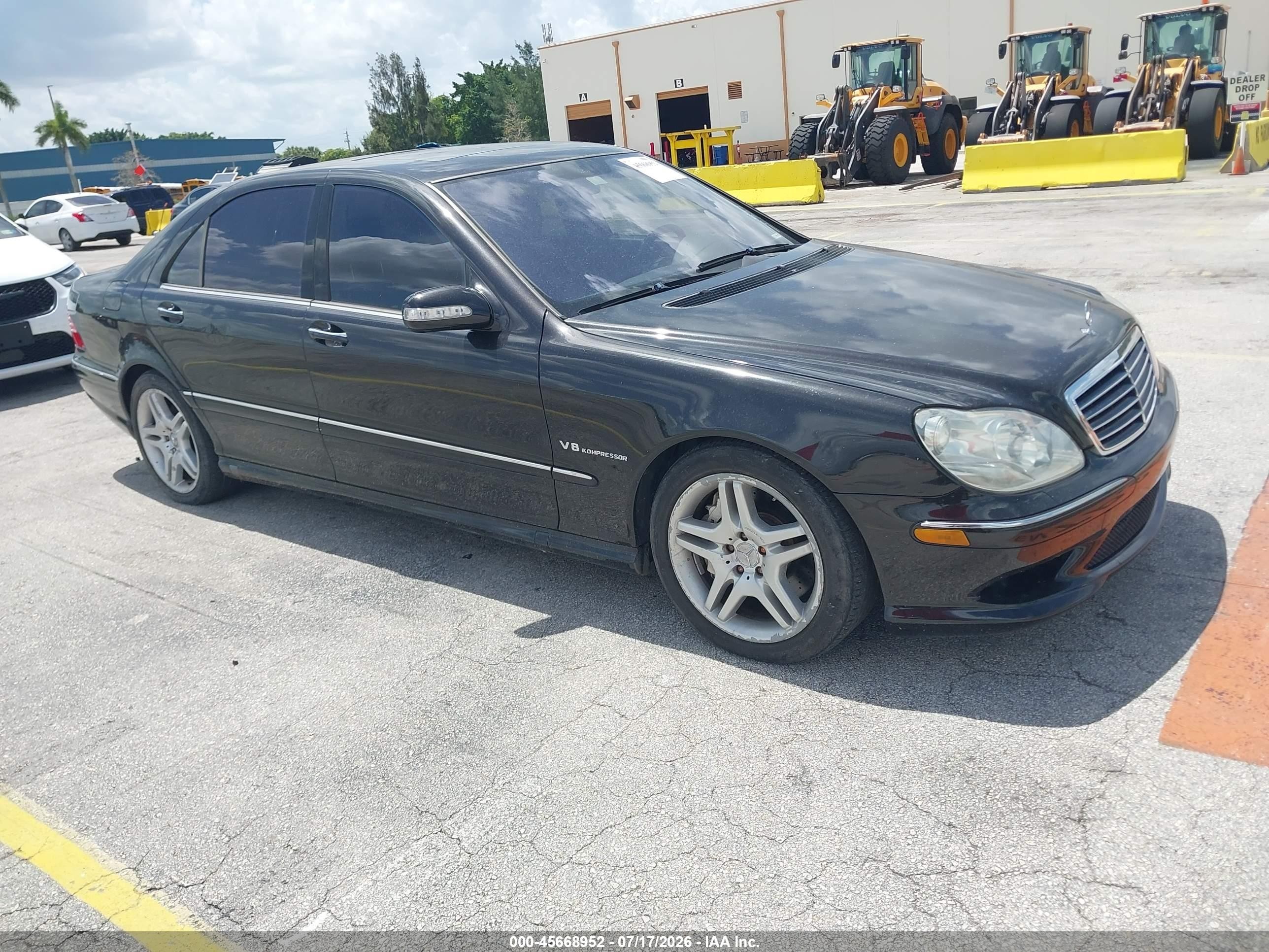 2005 Mercedes-benz S 55 Amg   Черный vin: WDBNG74J55A448361