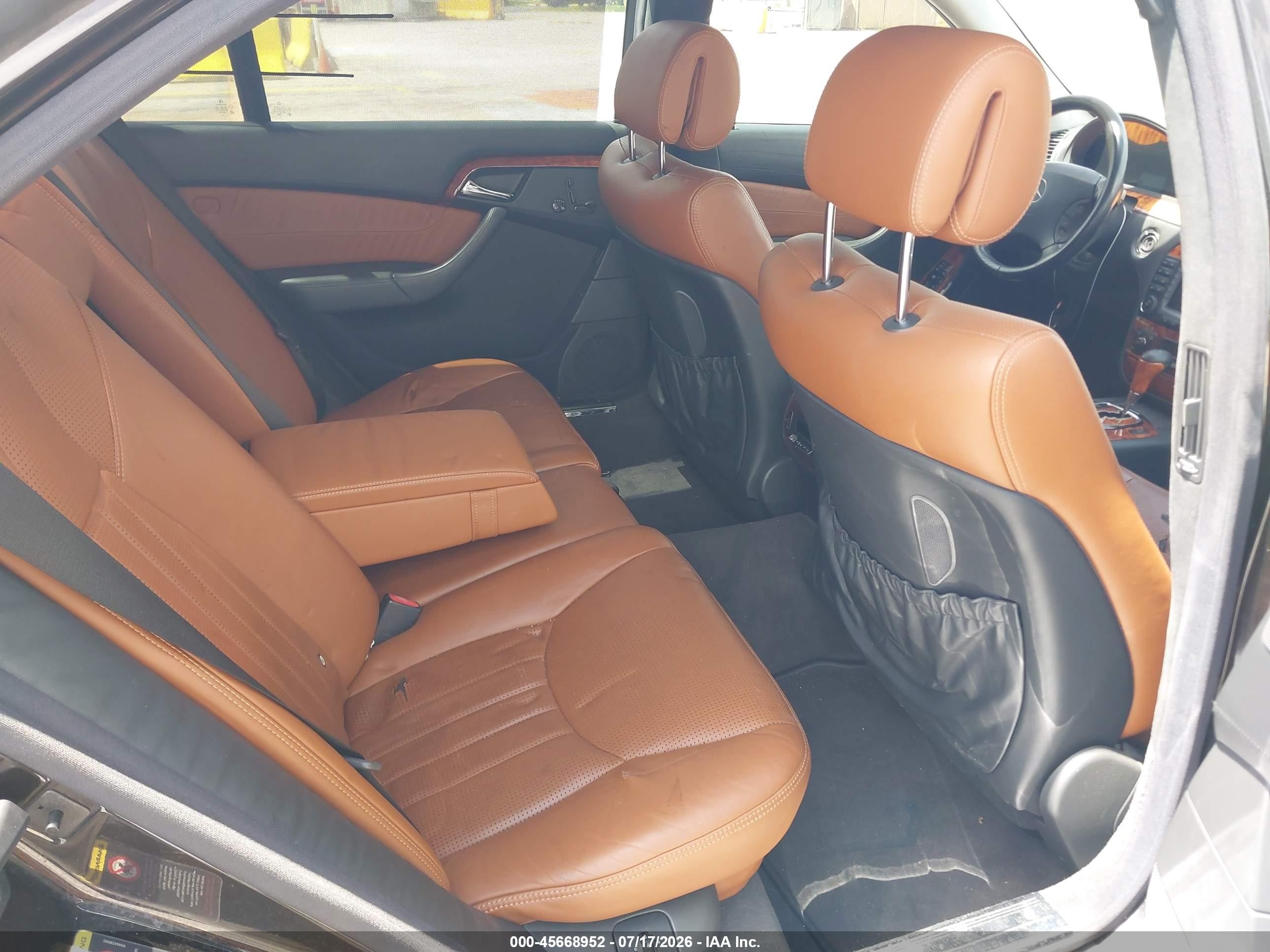2005 Mercedes-benz S 55 Amg   Черный vin: WDBNG74J55A448361