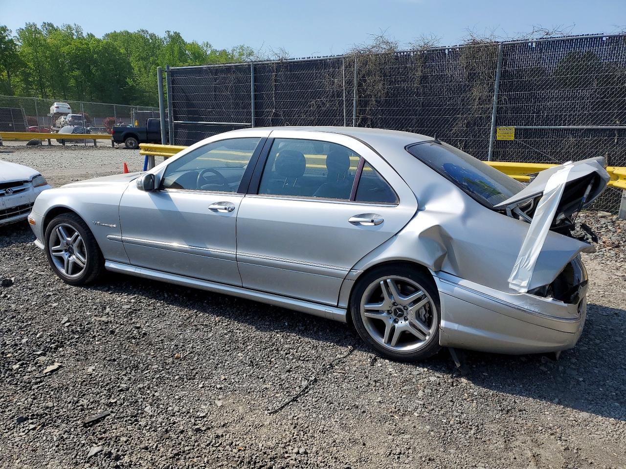 2004 Mercedes Benz S 55 Amg Silver vin: WDBNG74J74A399338