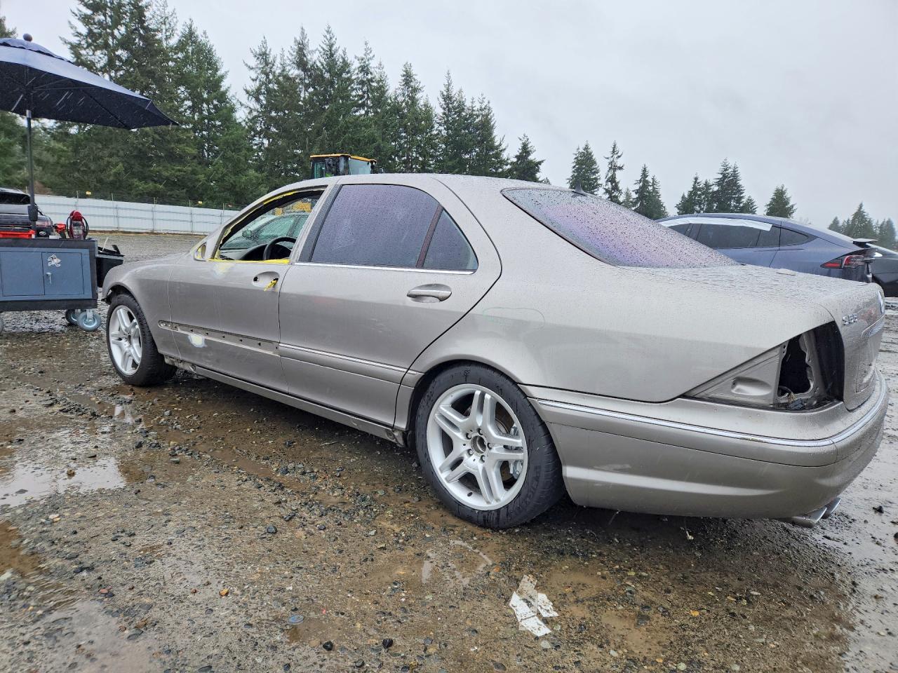 2004 Mercedes-benz S 55 Amg Silver vin: WDBNG74JX4A406010