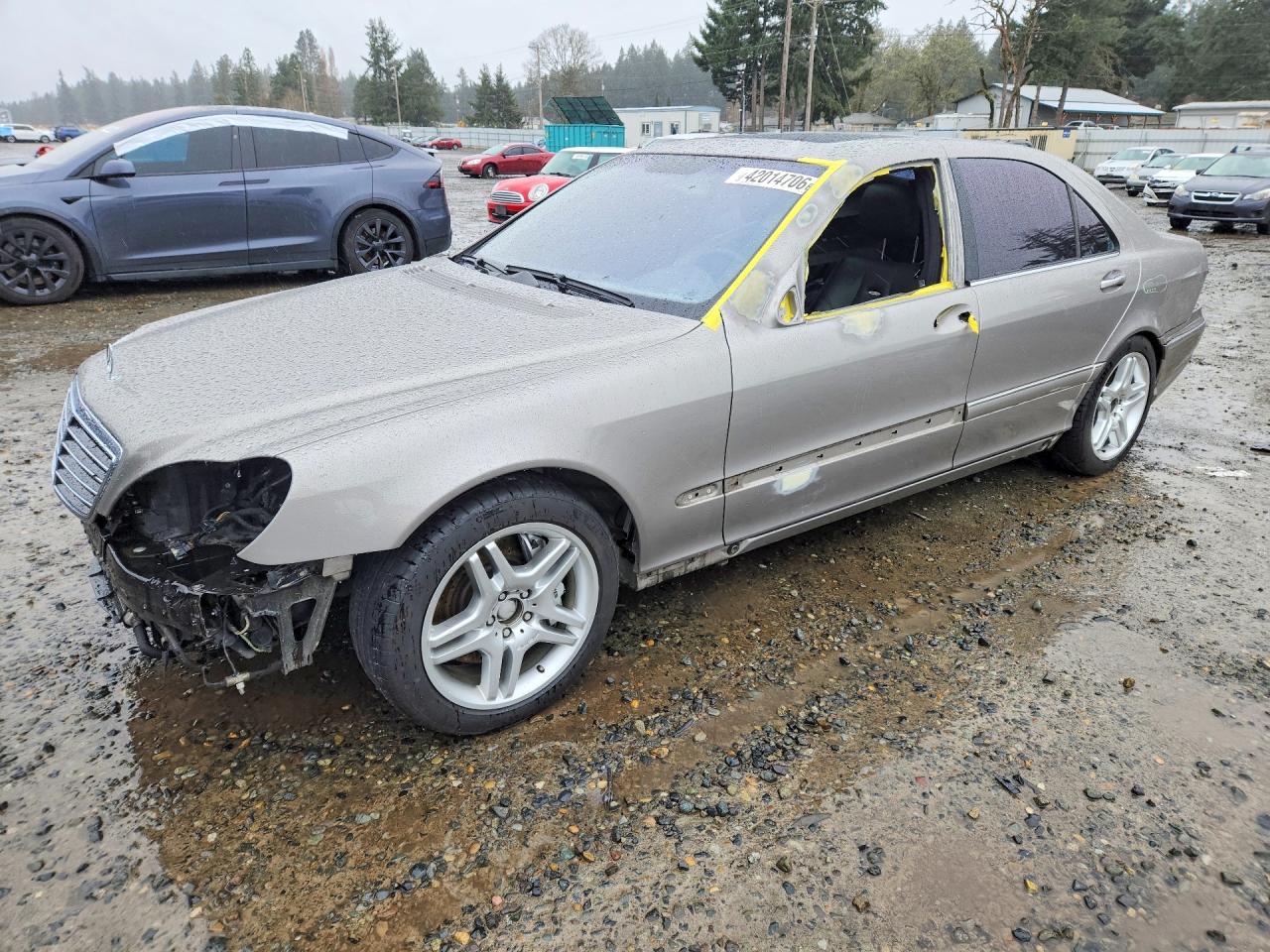 2004 Mercedes-benz S 55 Amg Silver vin: WDBNG74JX4A406010