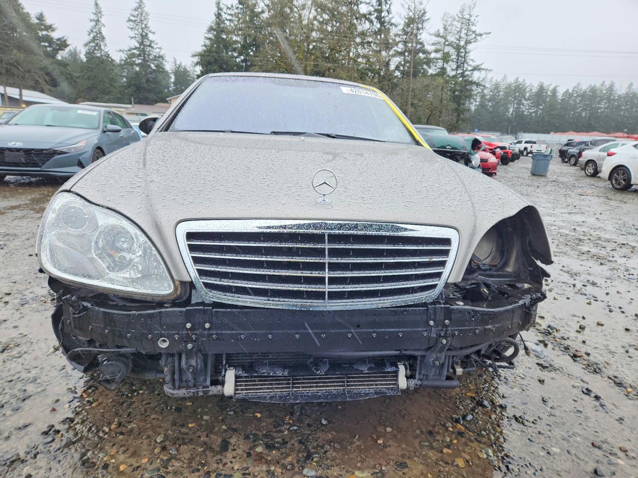 2004 Mercedes-benz S 55 Amg Silver vin: WDBNG74JX4A406010