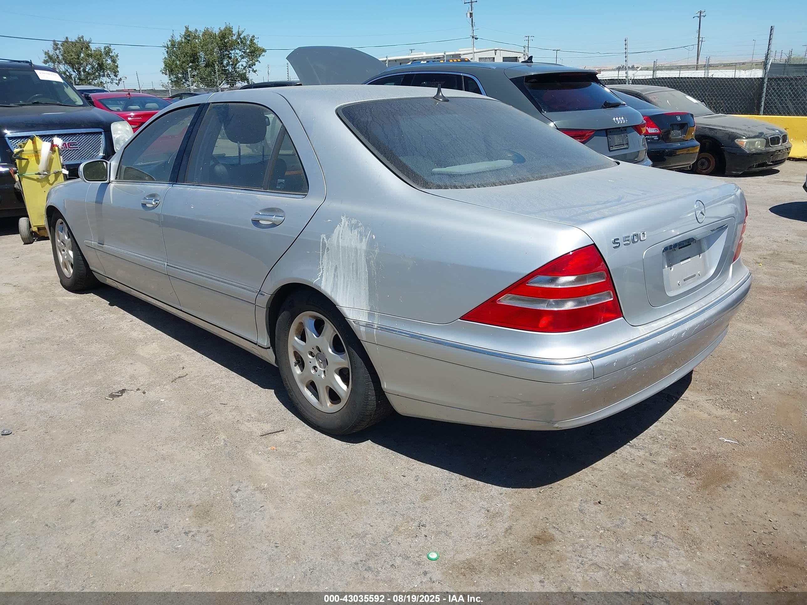2001 Mercedes-benz S 500   Silver vin: WDBNG75J01A212600