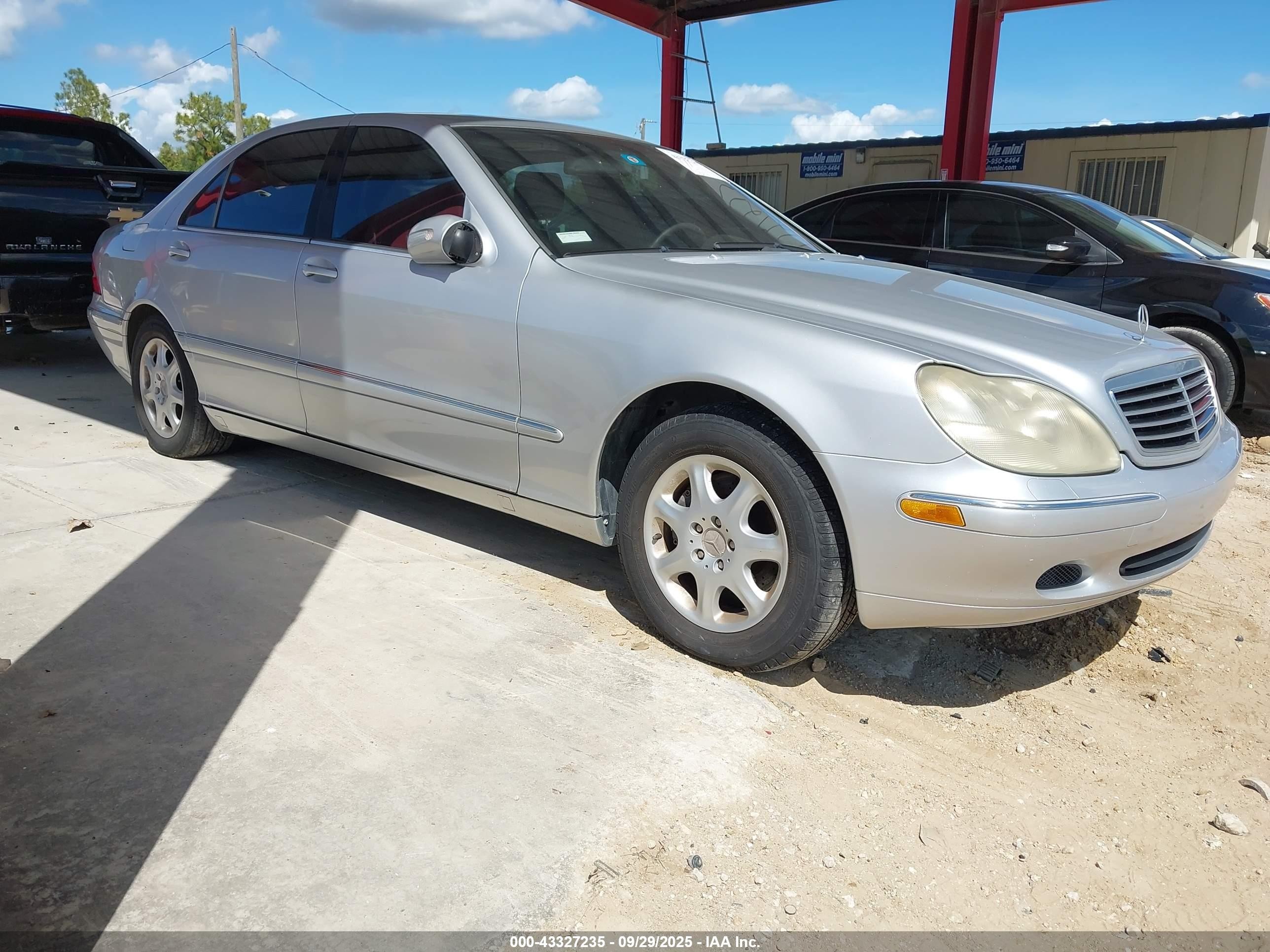 2001 Mercedes-benz S 500   Silver vin: WDBNG75J01A213892