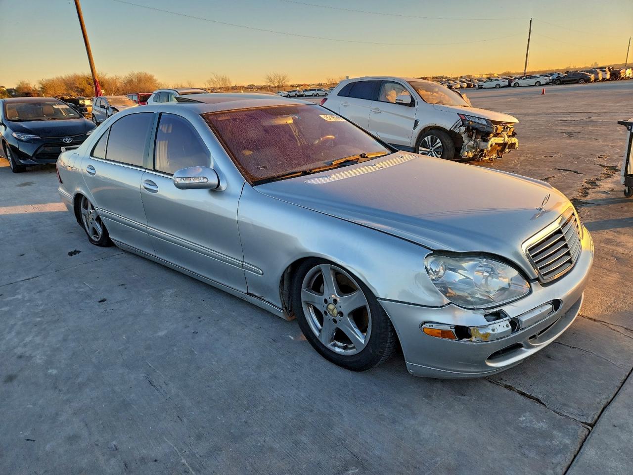 2004 Mercedes-benz S 500 Silver vin: WDBNG75J04A406130