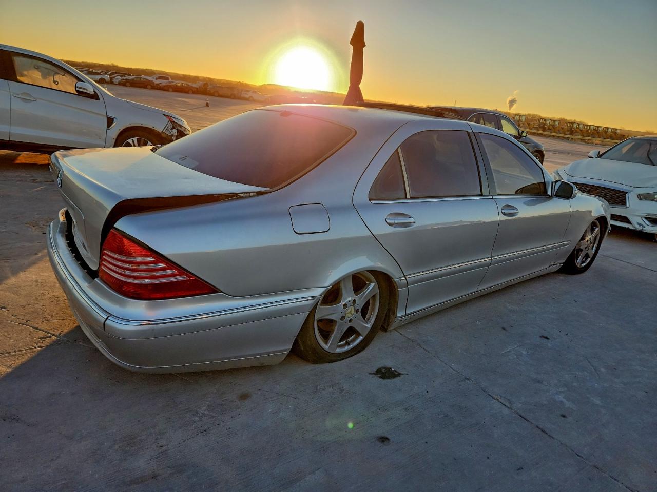 2004 Mercedes-benz S 500 Silver vin: WDBNG75J04A406130