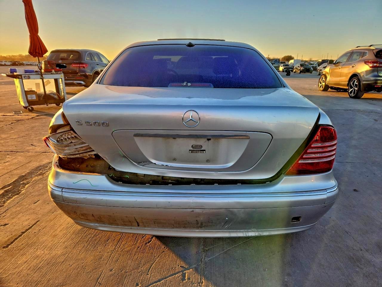 2004 Mercedes-benz S 500 Silver vin: WDBNG75J04A406130