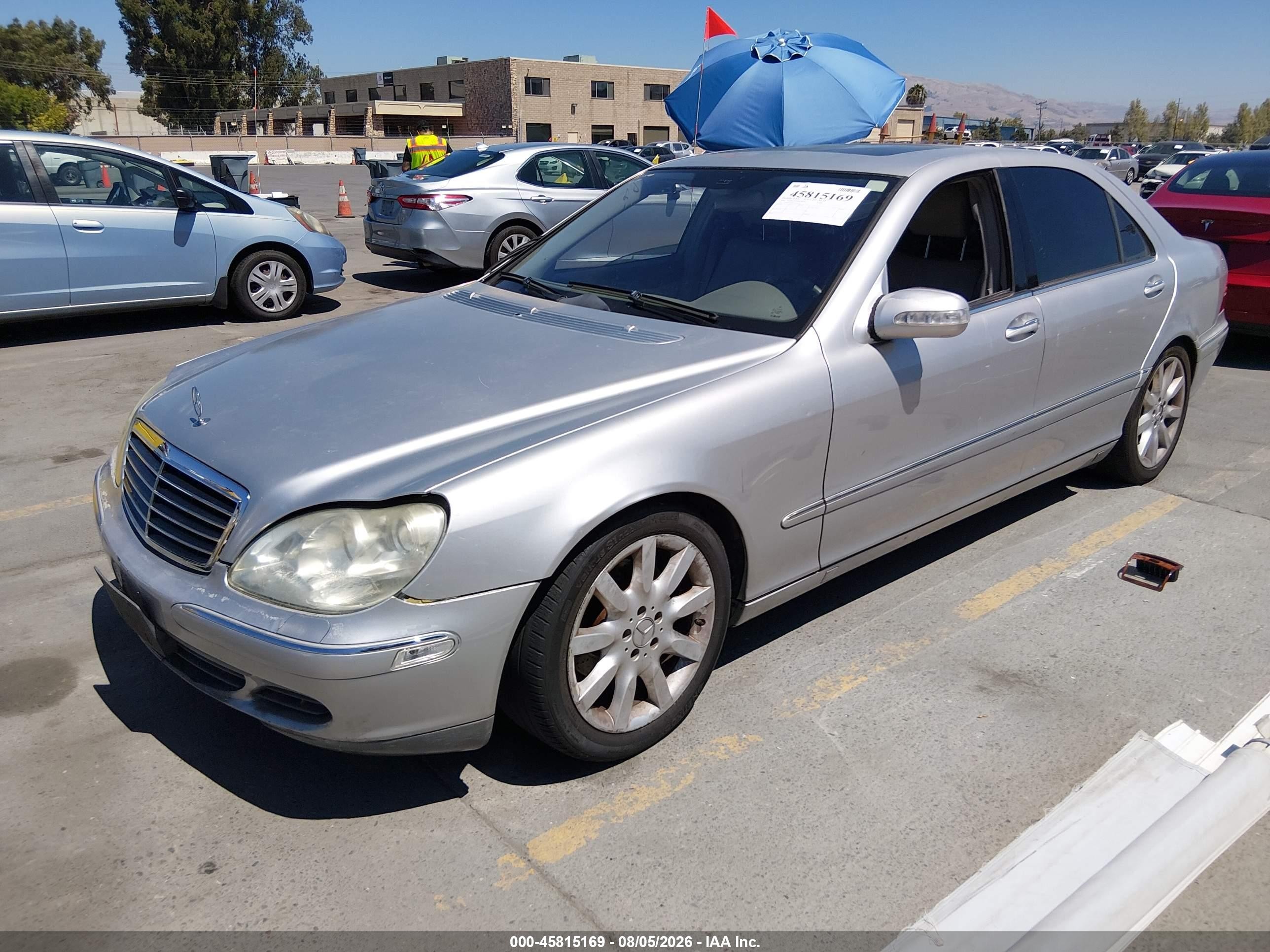2004 Mercedes-benz S 500   Silver vin: WDBNG75J04A426121