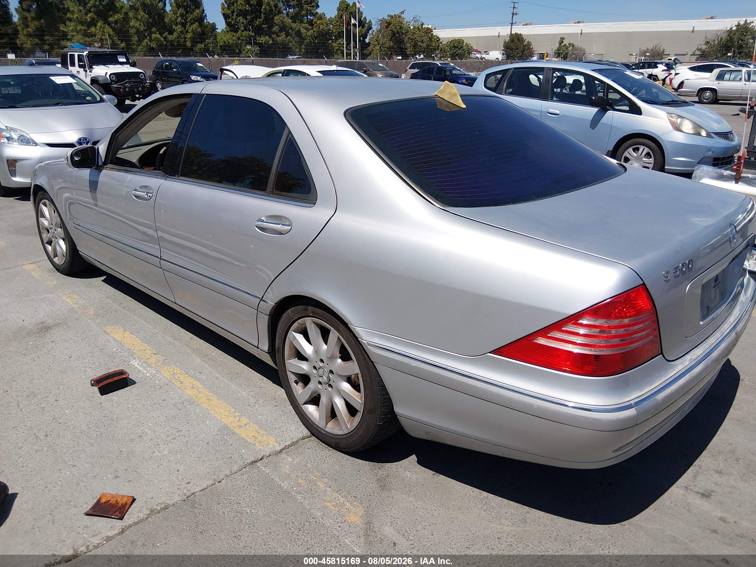 2004 Mercedes-benz S 500   Silver vin: WDBNG75J04A426121