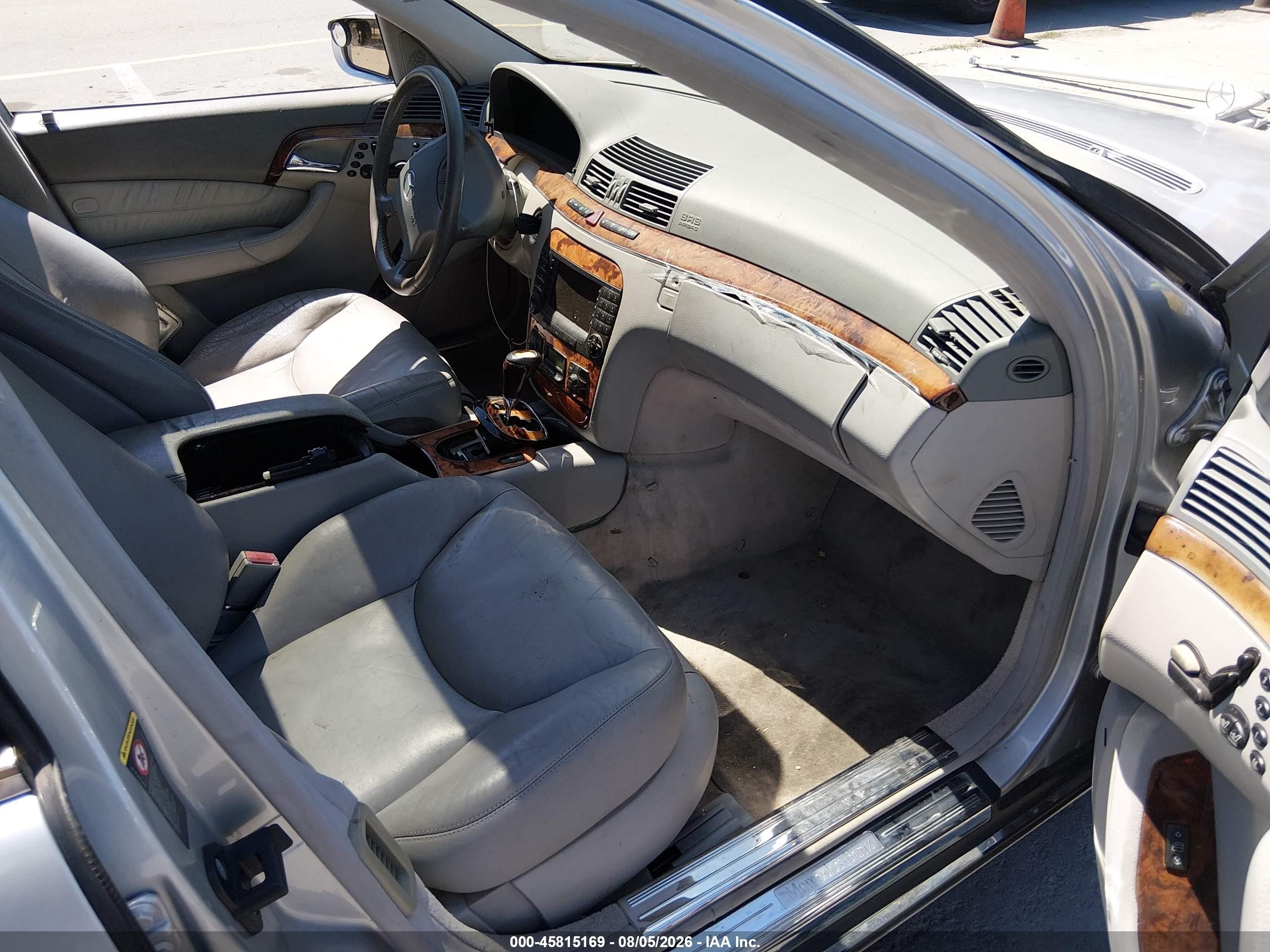 2004 Mercedes-benz S 500   Silver vin: WDBNG75J04A426121