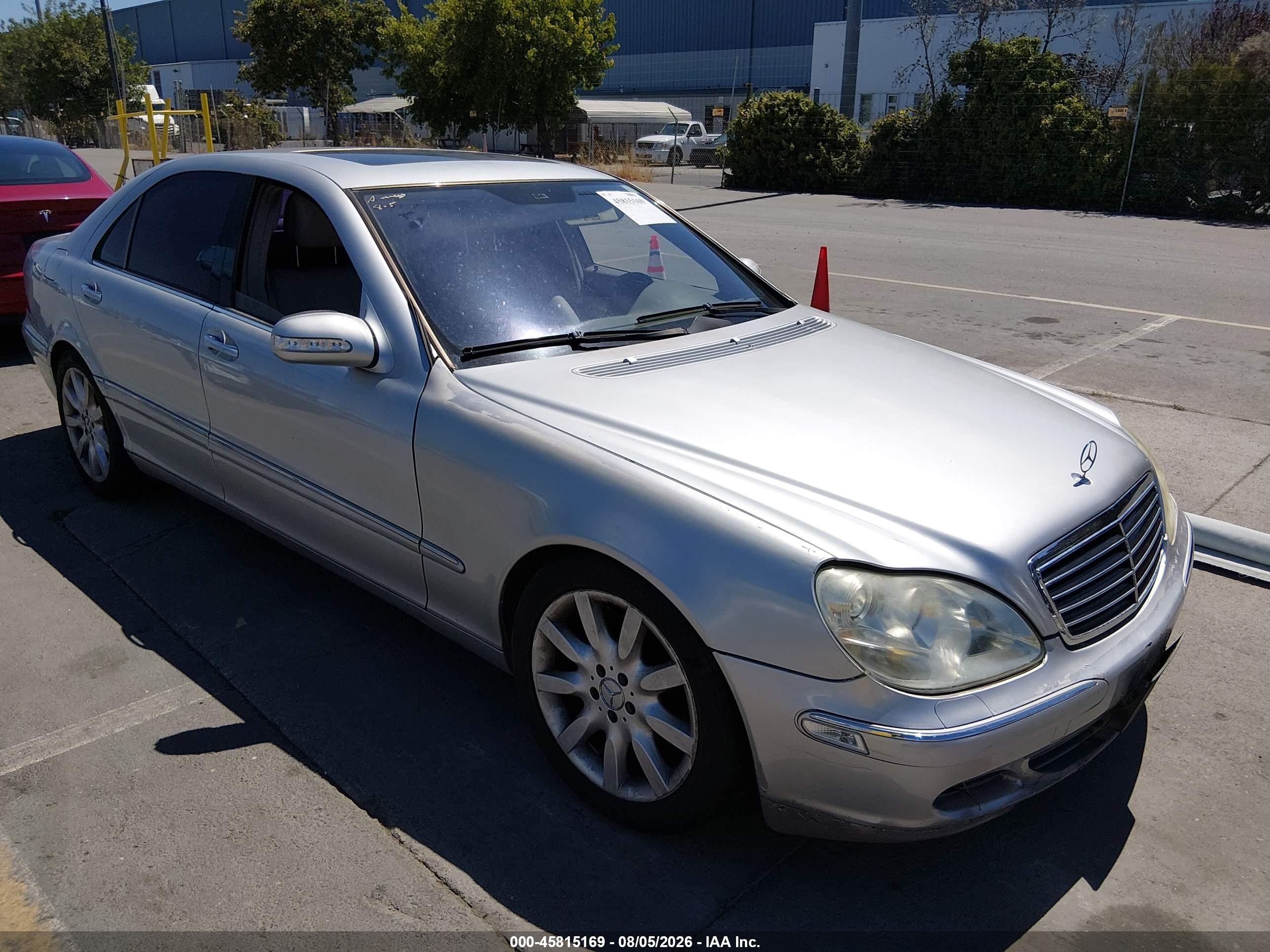2004 Mercedes-benz S 500   Silver vin: WDBNG75J04A426121