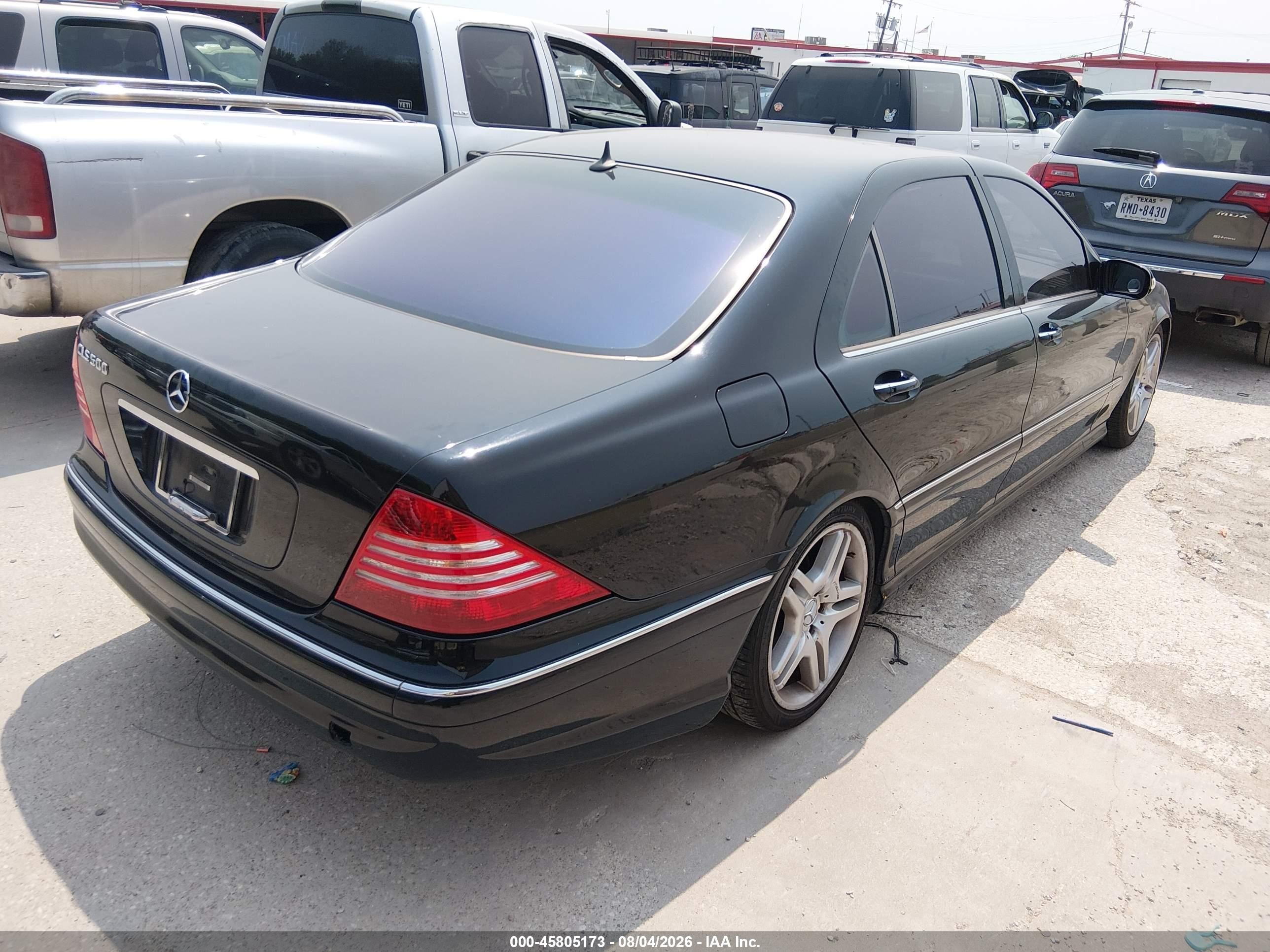 2006 Mercedes-benz S 500   Black vin: WDBNG75J06A465584