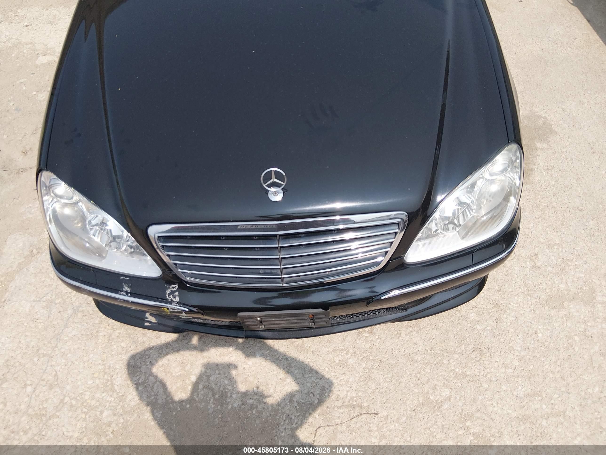 2006 Mercedes-benz S 500   Black vin: WDBNG75J06A465584