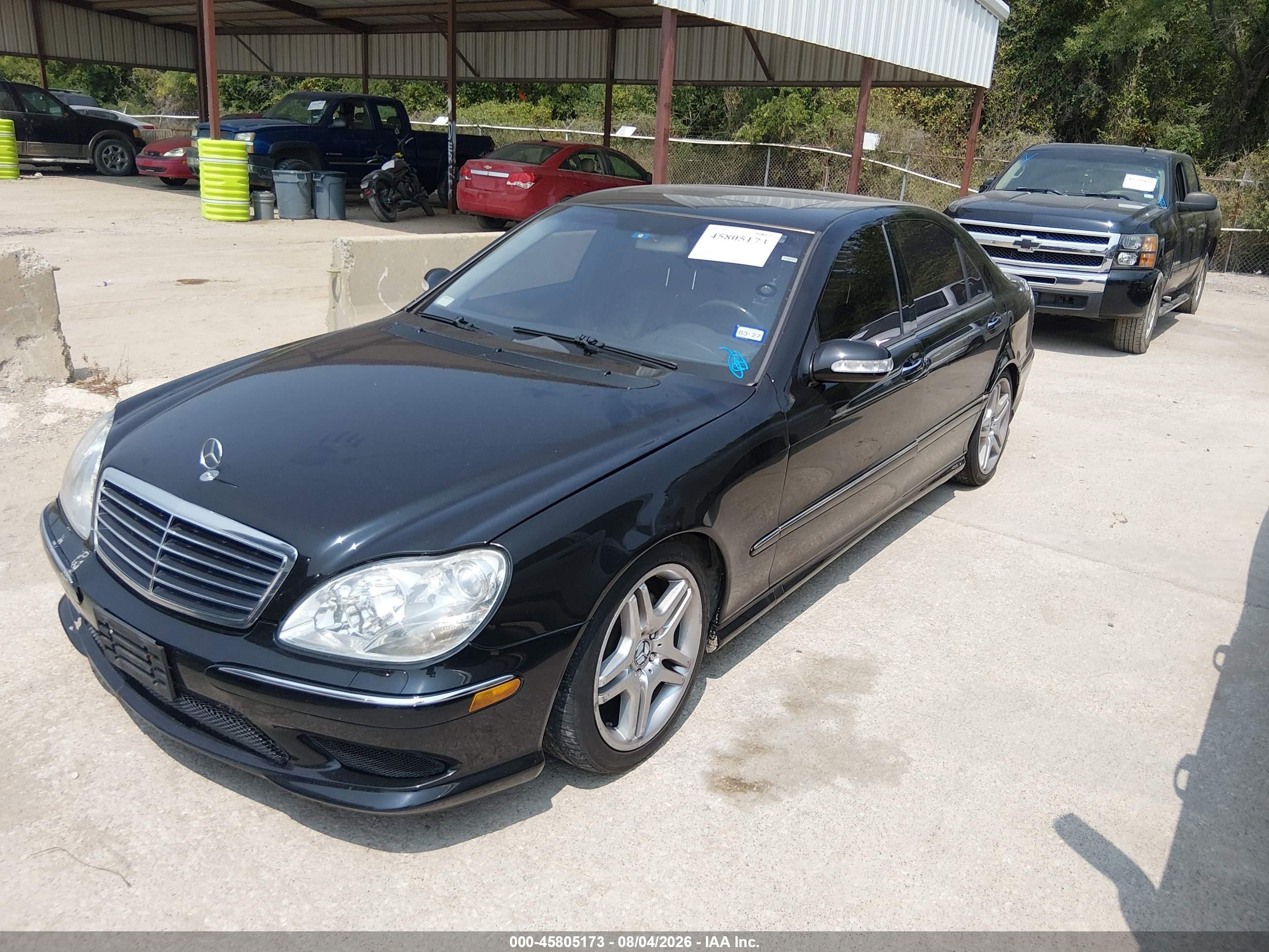2006 Mercedes-benz S 500   Black vin: WDBNG75J06A465584