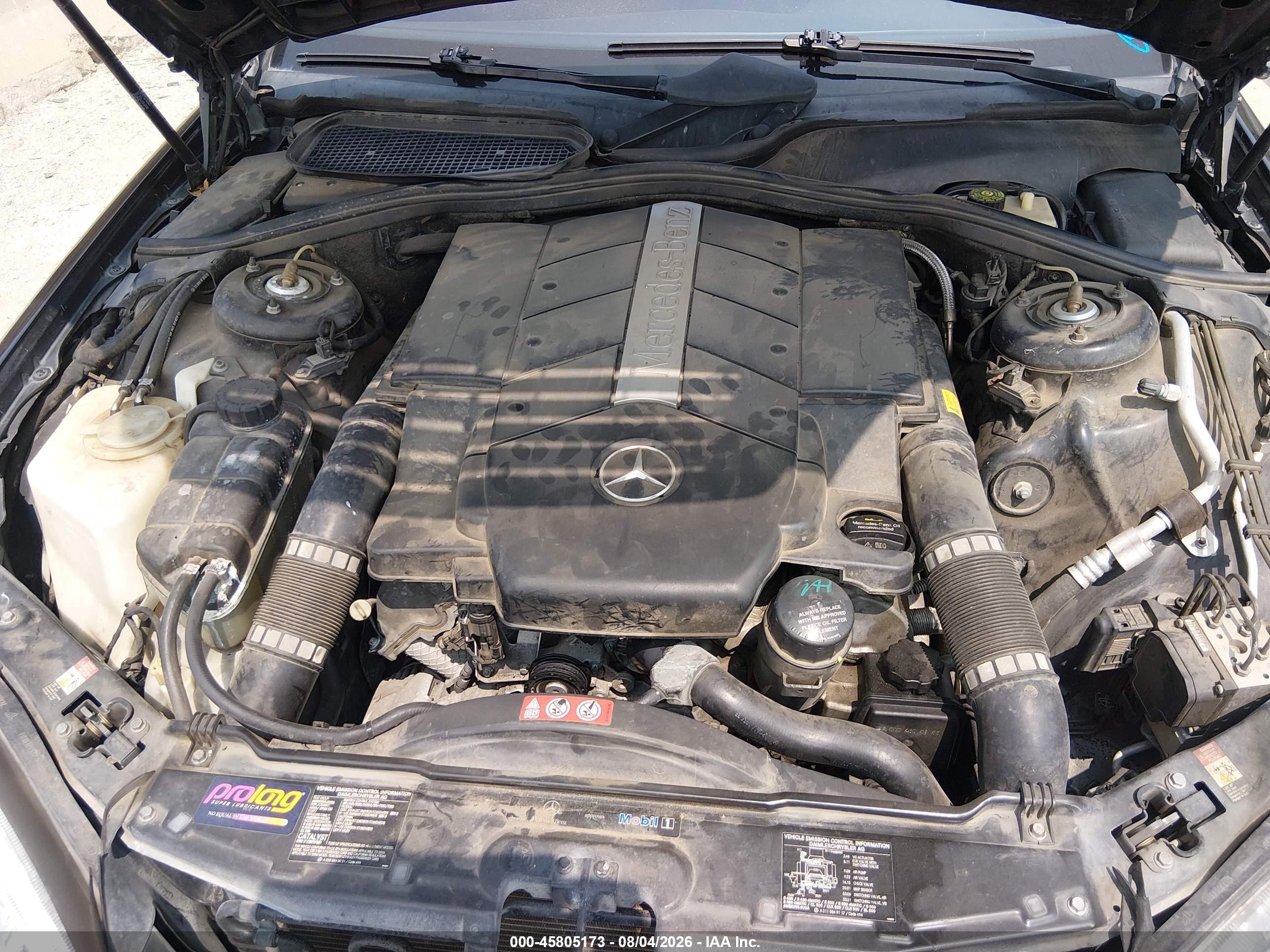 2006 Mercedes-benz S 500   Black vin: WDBNG75J06A465584