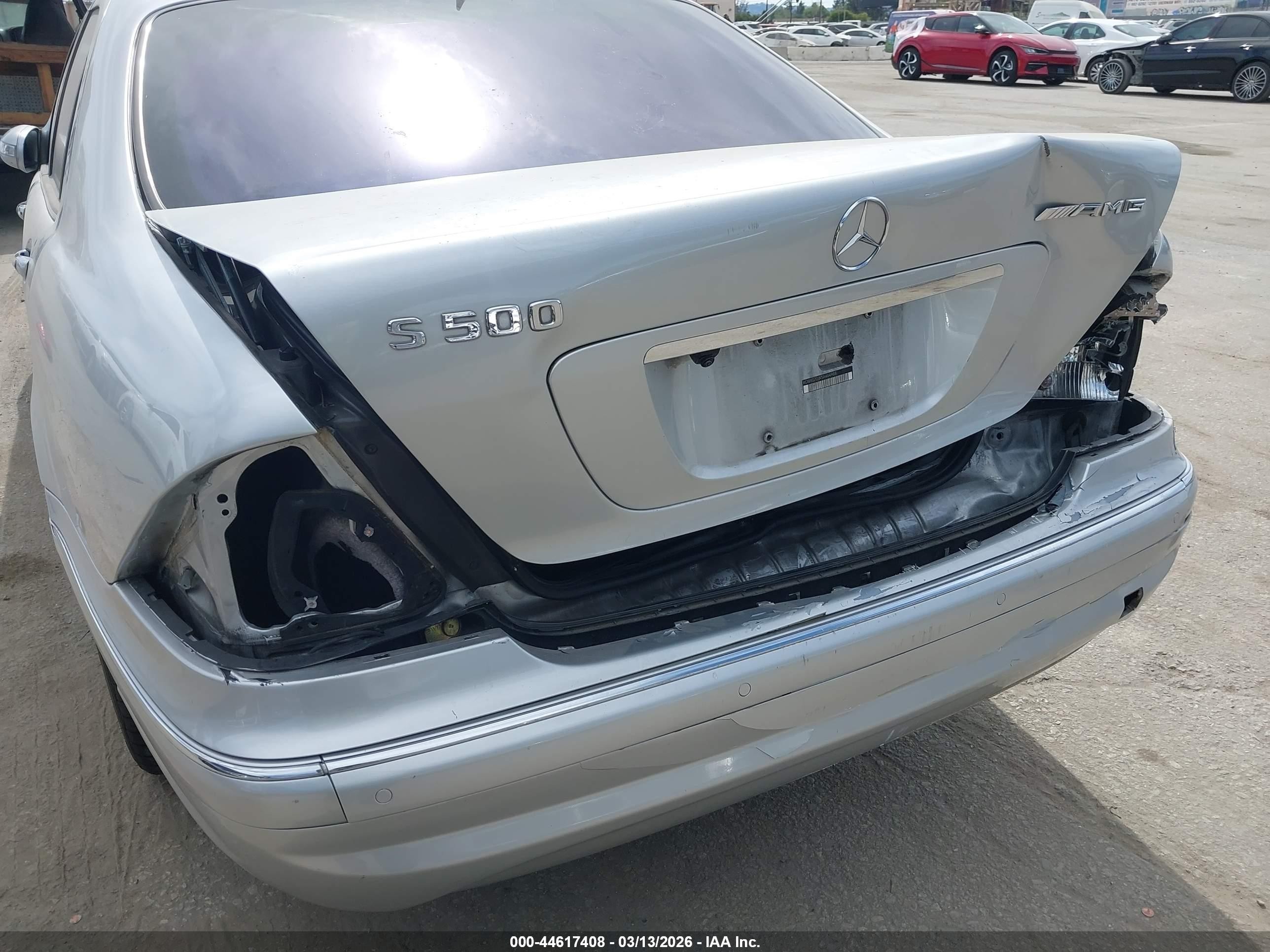 2006 Mercedes-benz S 500   Серый vin: WDBNG75J06A480747