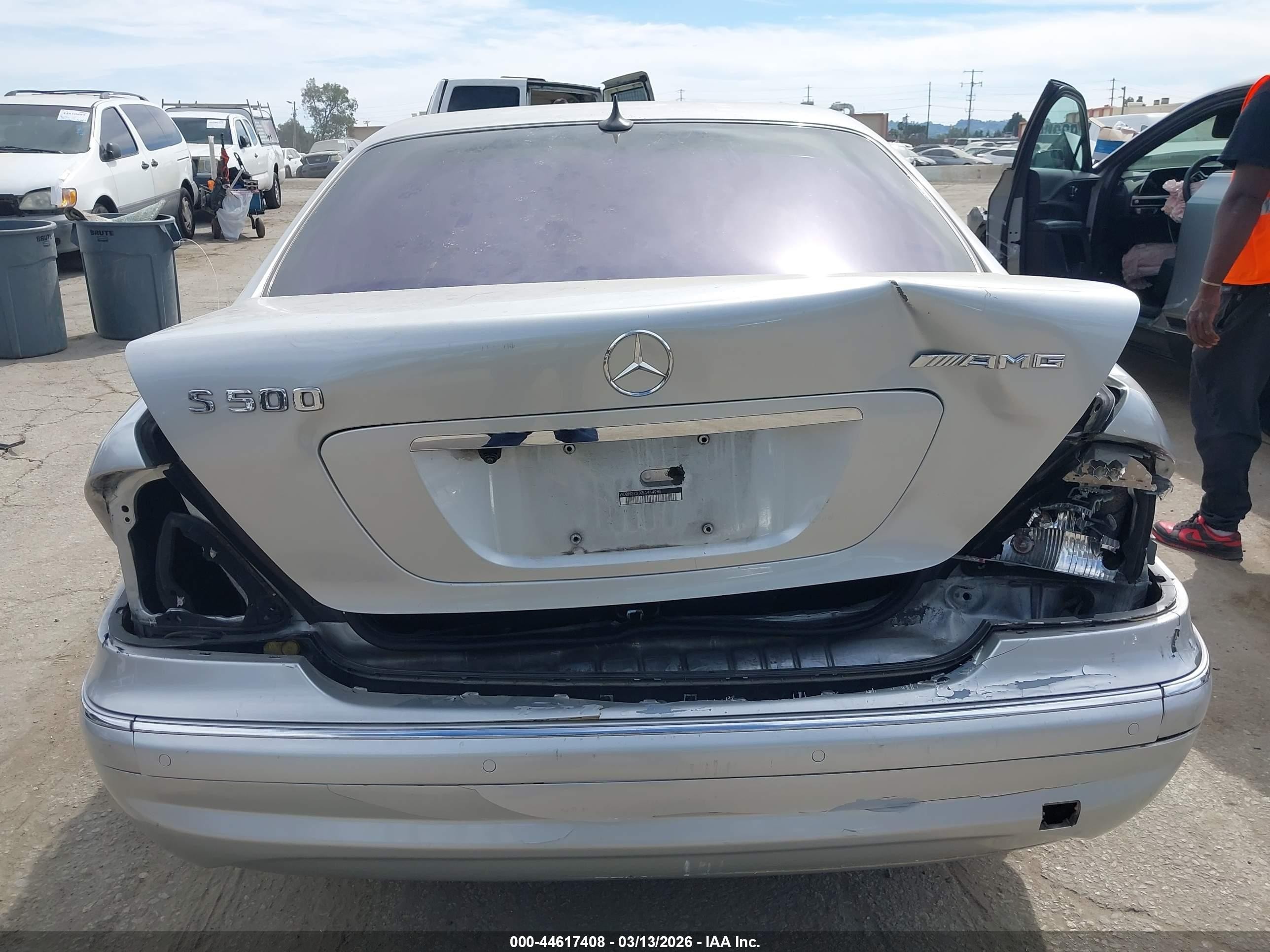 2006 Mercedes-benz S 500   Серый vin: WDBNG75J06A480747