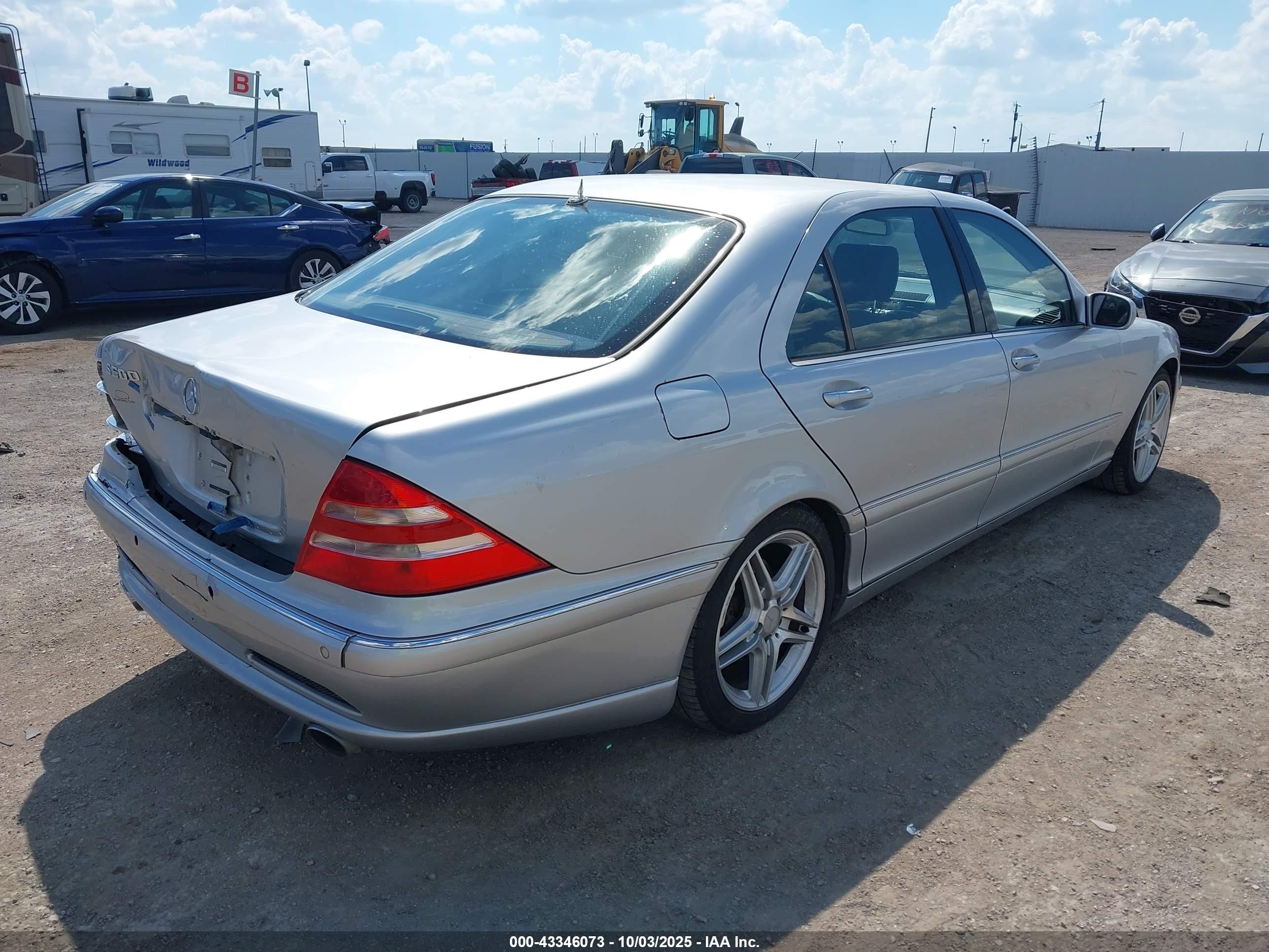 2000 Mercedes-benz S 500   Silver vin: WDBNG75J0YA026212