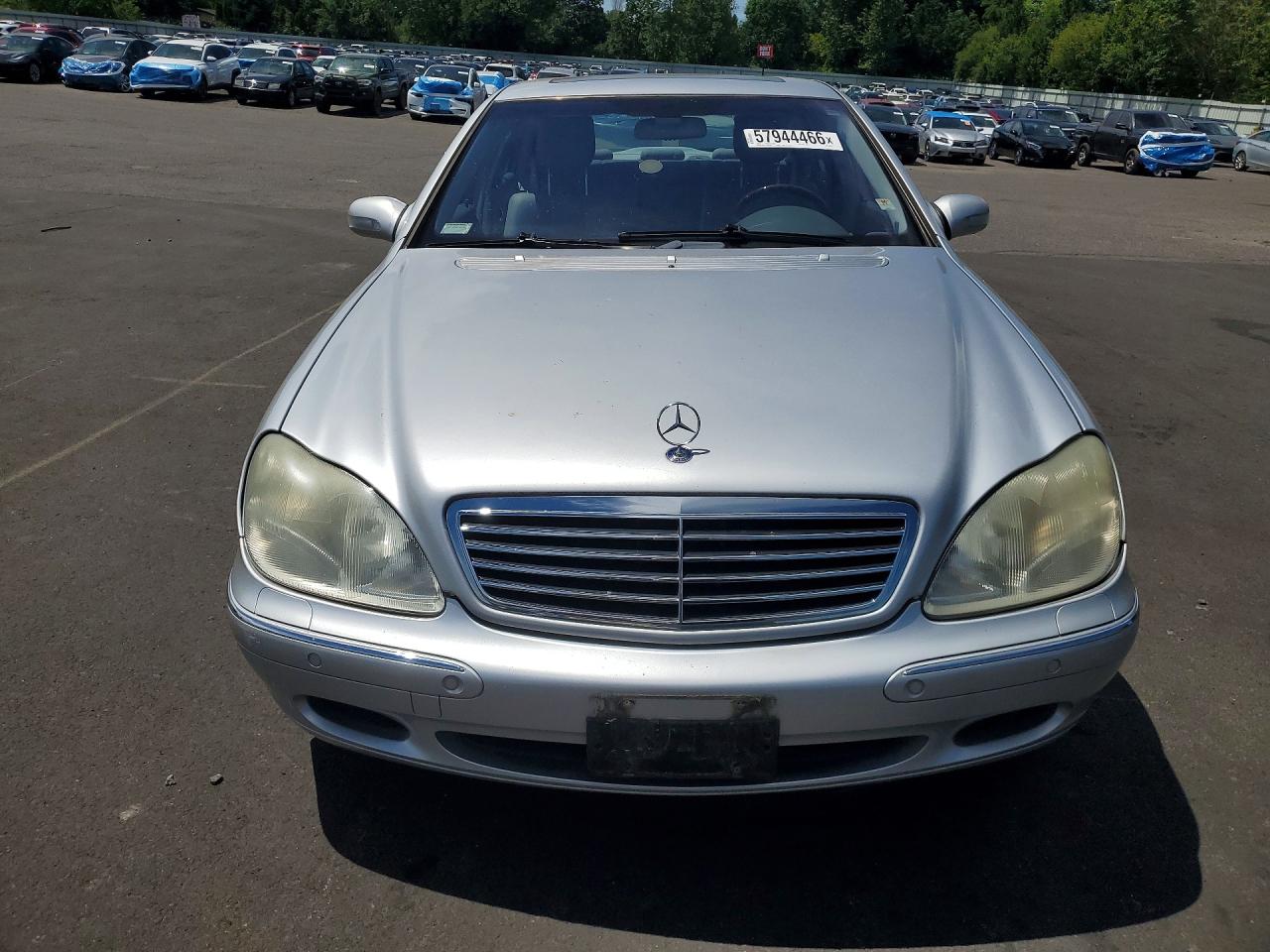2002 Mercedes-benz S 500 Silver vin: WDBNG75J12A286612