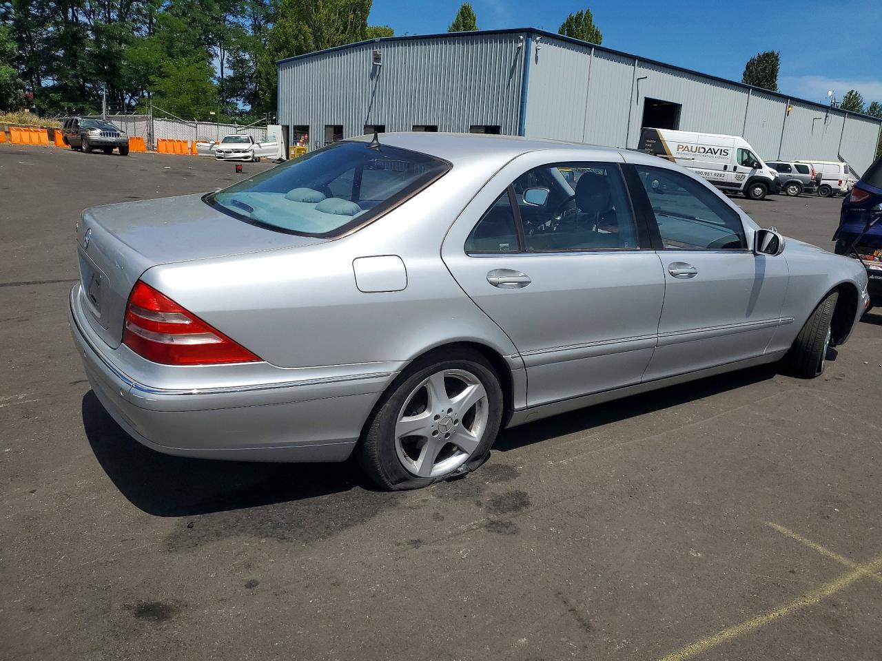 2002 Mercedes-benz S 500 Silver vin: WDBNG75J12A286612