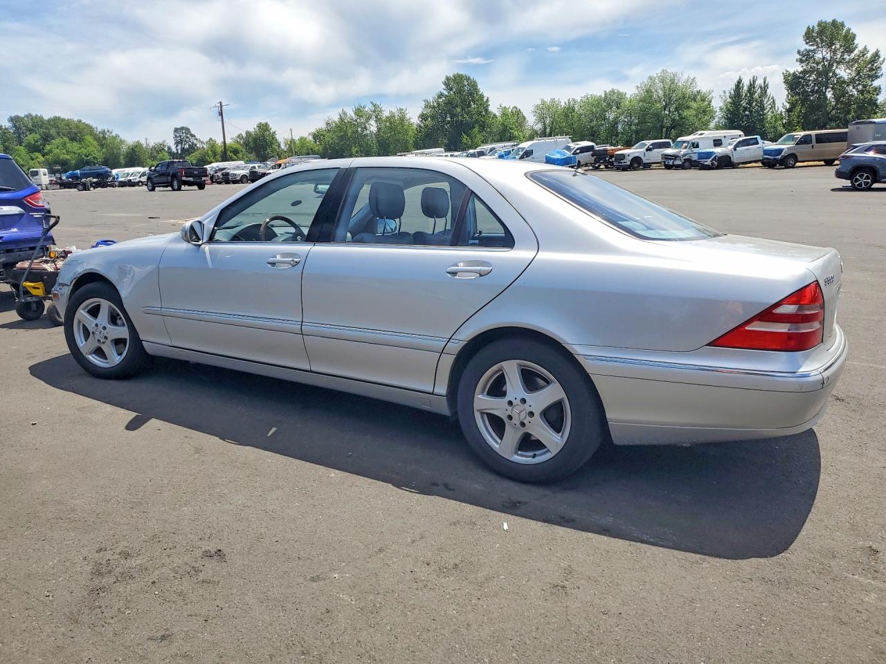 2002 Mercedes-benz S 500 Silver vin: WDBNG75J12A286612