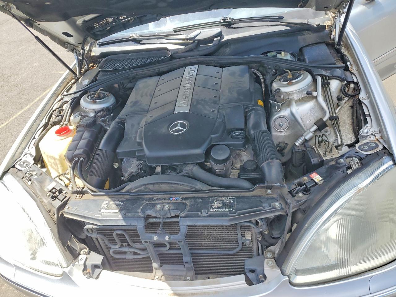 2002 Mercedes-benz S 500 Silver vin: WDBNG75J12A286612
