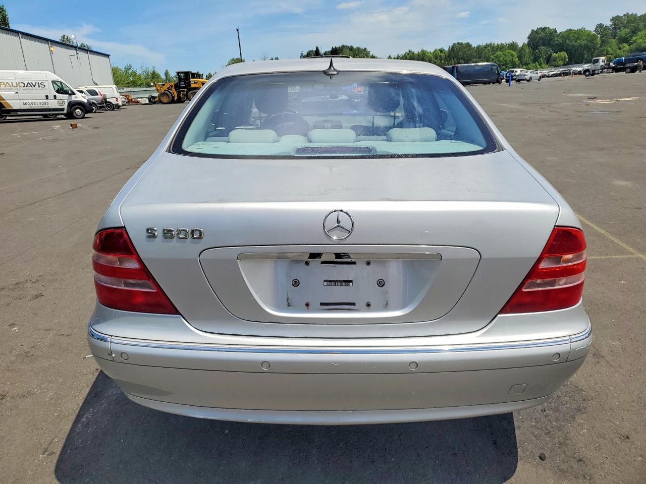 2002 Mercedes-benz S 500 Silver vin: WDBNG75J12A286612